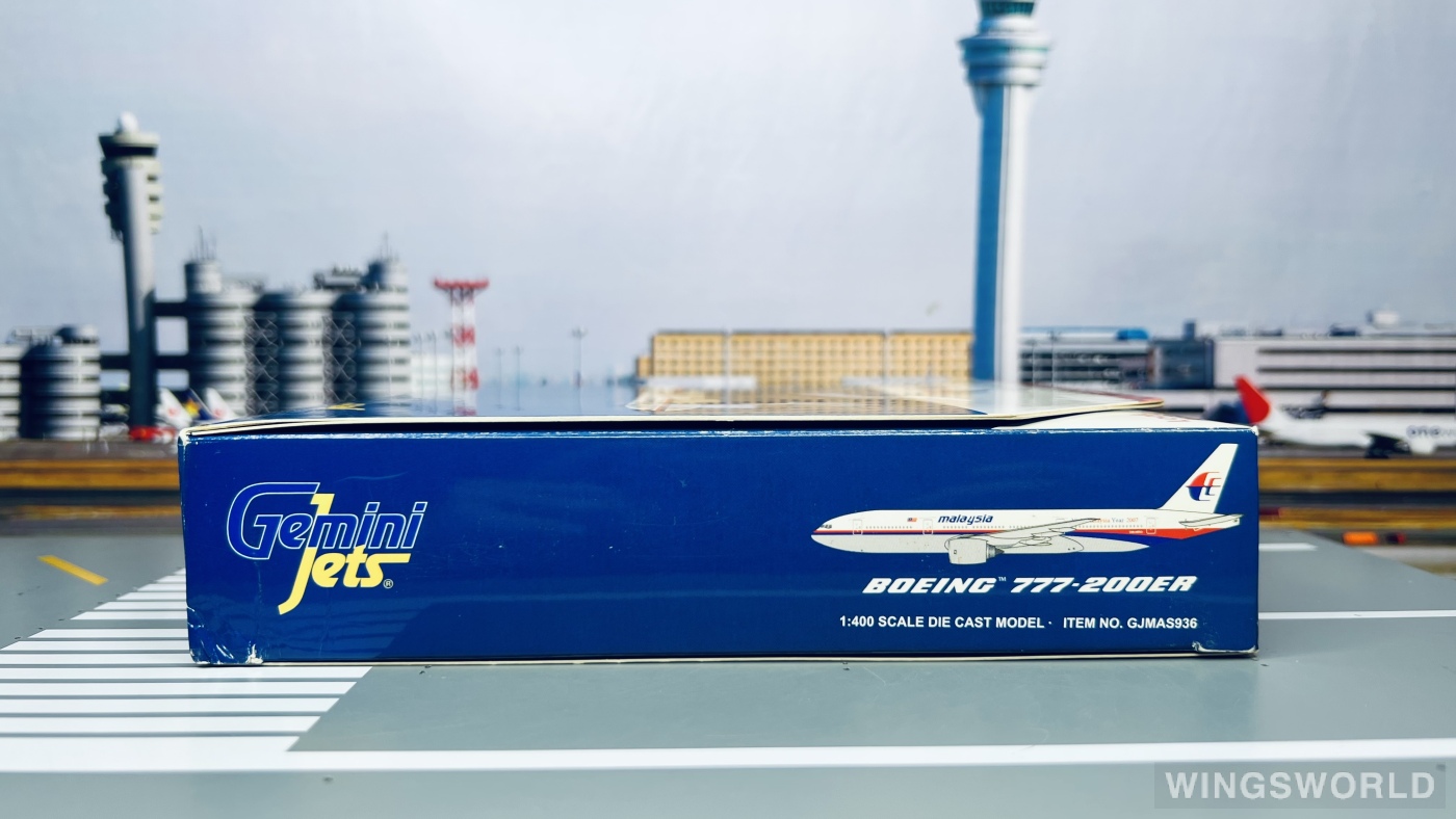 Geminijets 1:400 GJMAS936 Malaysia Airlines 马来西亚航空 Boeing 777-200ER 9M-MRO