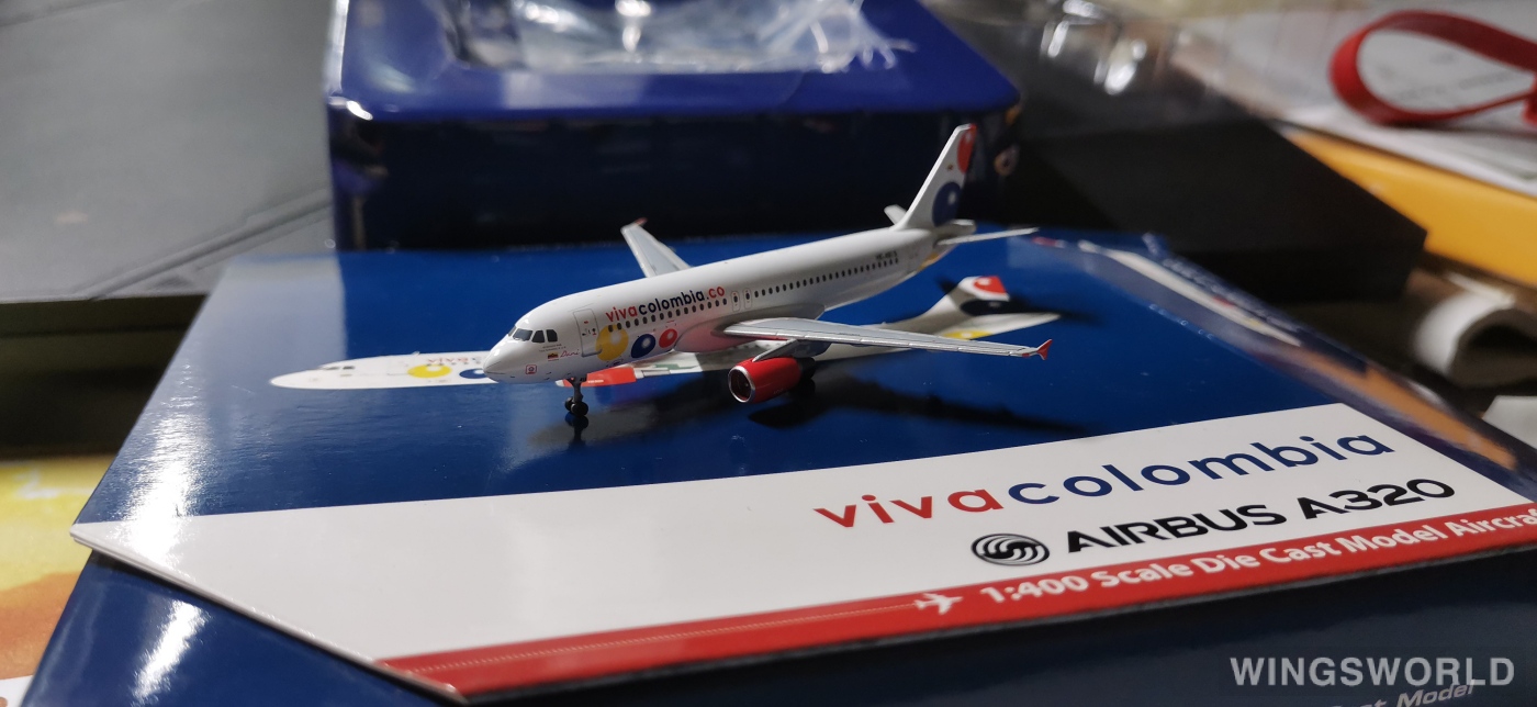 Geminijets 1:400 GJVVC1312 Viva Air Colombia Airbus A320 HK-4818