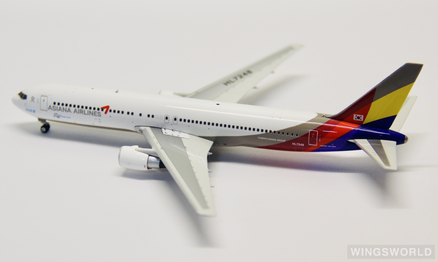 Phoenix 1:400 PH11663 Asiana 韩亚航空 Boeing 767-300ER HL7248