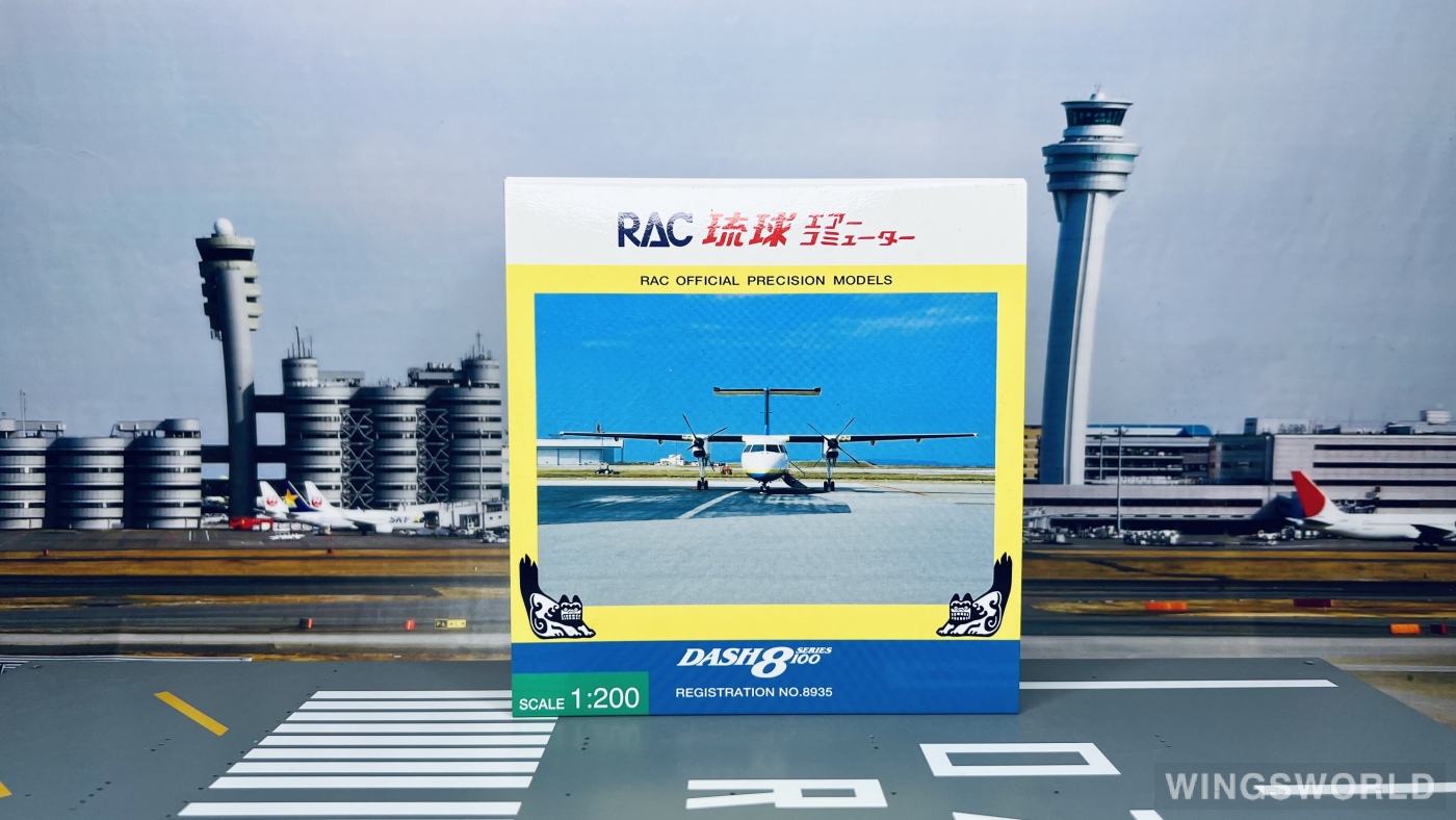 Hogan 1:200 DH28006 Ryukyu Air Commuter 琉球空中通勤 Bombardier Dash 8-100 JA8935