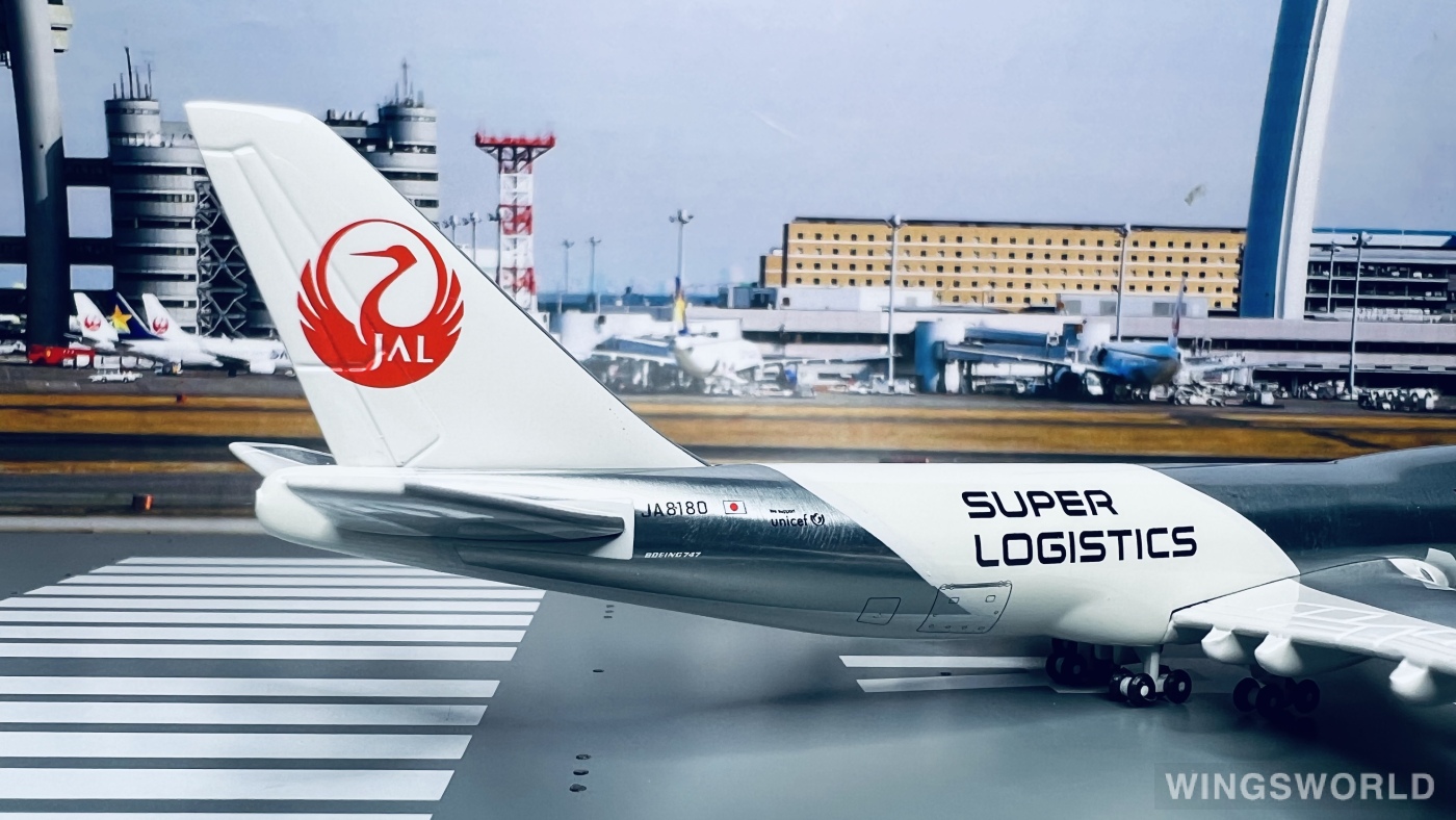 Golden Wings 1:400 GWJA8180 Japan Airlines 日本航空 Boeing 747-200 JA8180