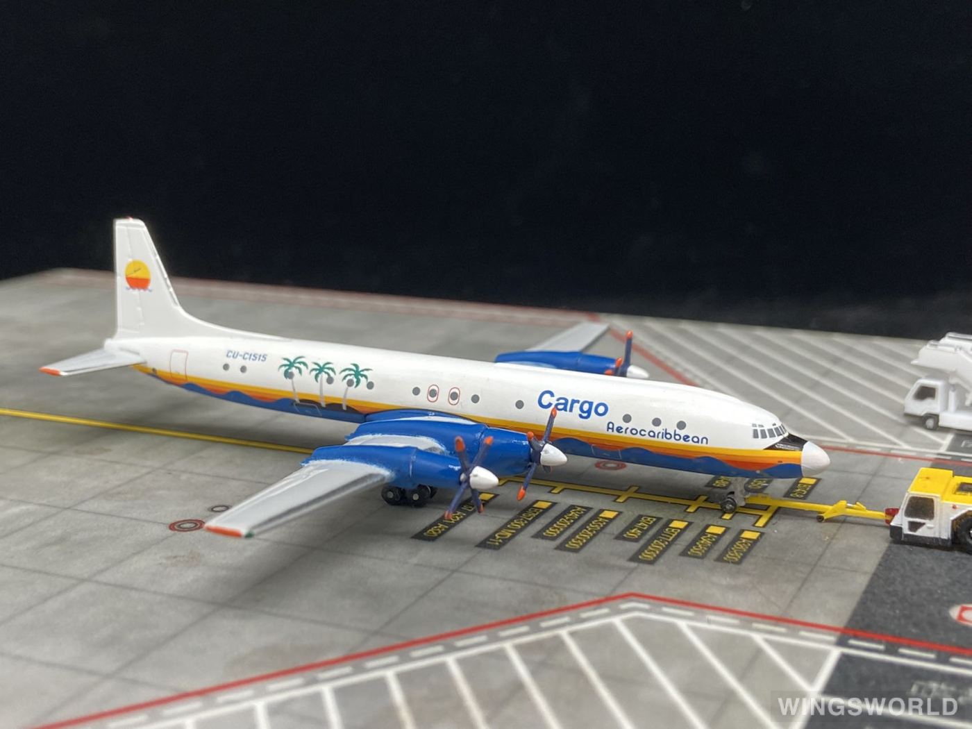 AeroClassics 1:400 AC411097 Aero Caribbean Ilyushin Il-18 CU-C1515