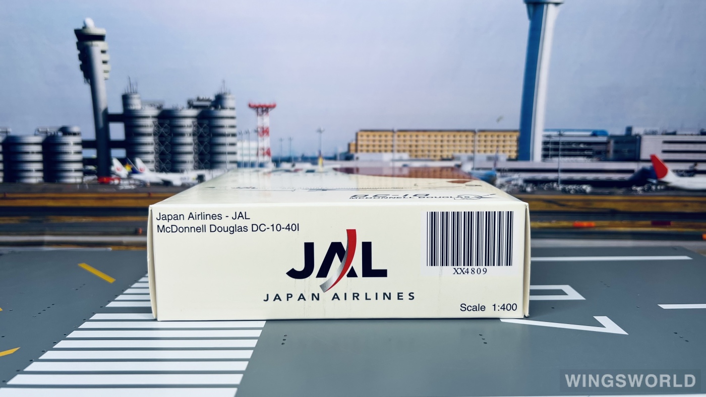 JC Wings 1:400 XX4809 Japan Airlines 日本航空 McDonnell Douglas DC-10 JA8542