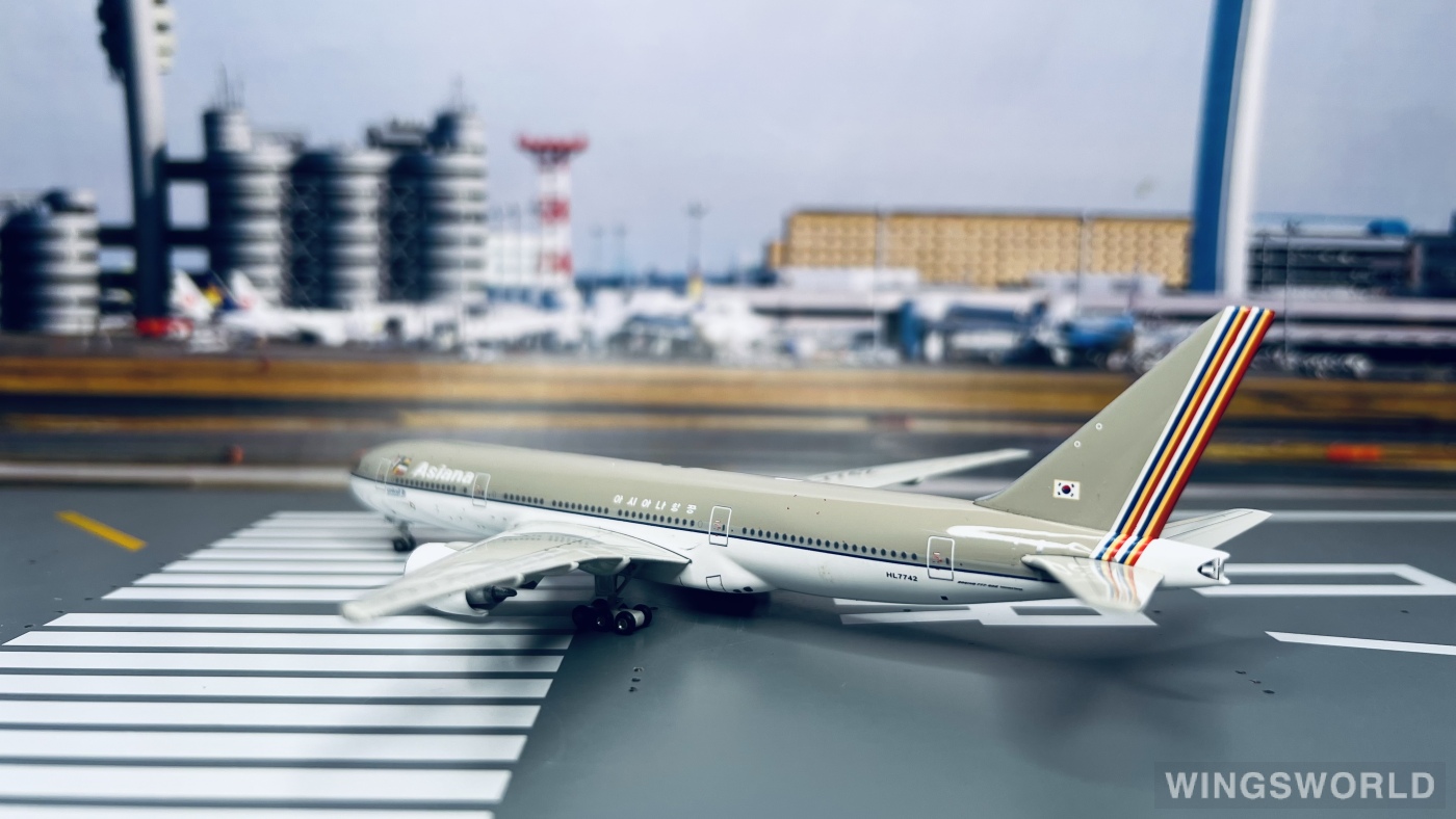 JC Wings 1:400 JC4174 Asiana 韩亚航空 Boeing 777-200ER HL7742