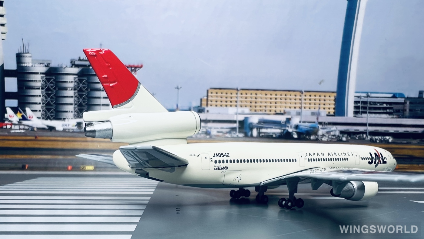 JCWings JAL 日本航空 DC-10 JA8542 1/400 JAL DC-10-40 JA8542 (Last Livery) Scale 1:400 JCWings Die