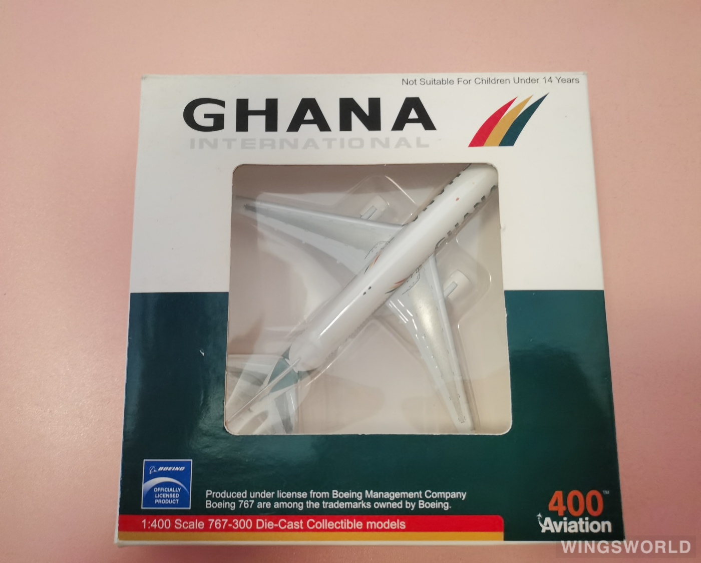Aviation400 1:400 AV4763006 Ghana Airways 加纳航空 Boeing 767-300 TF-LLA