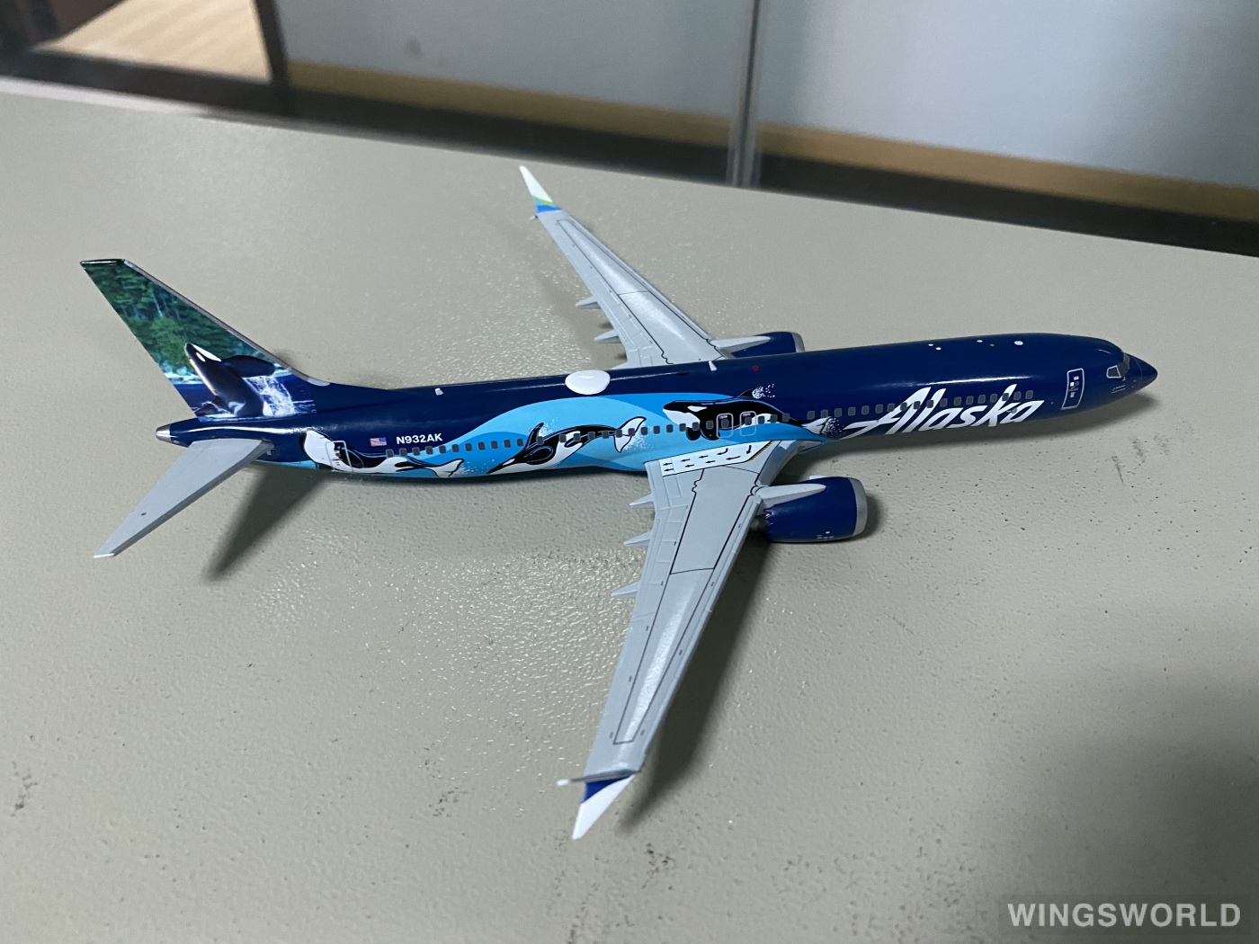 Geminijets 1:200 G2ASA1089 Alaska Airlines 阿拉斯加航空 Boeing 737 MAX 9 N932AK