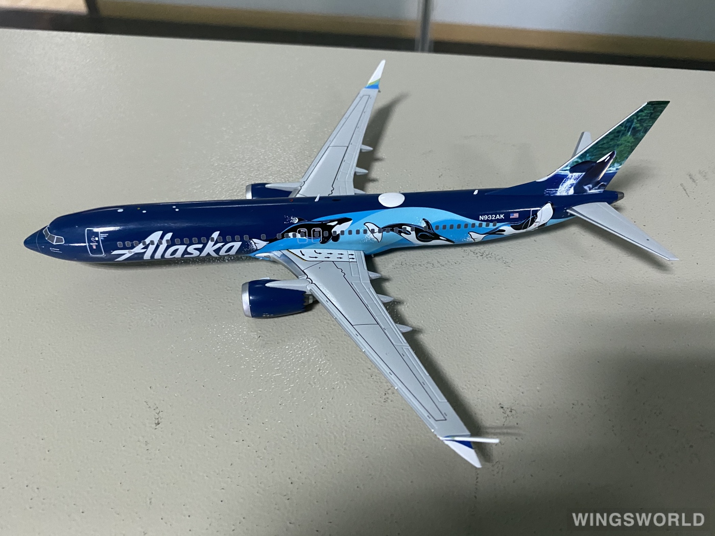 Geminijets 1:200 G2ASA1089 Alaska Airlines 阿拉斯加航空 Boeing 737 MAX 9 N932AK