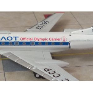 Aeroflot 俄罗斯航空 Tupolev TU-134 CCCP-65769 Official Olympic Carrier 202109 Pandamodel 1:400