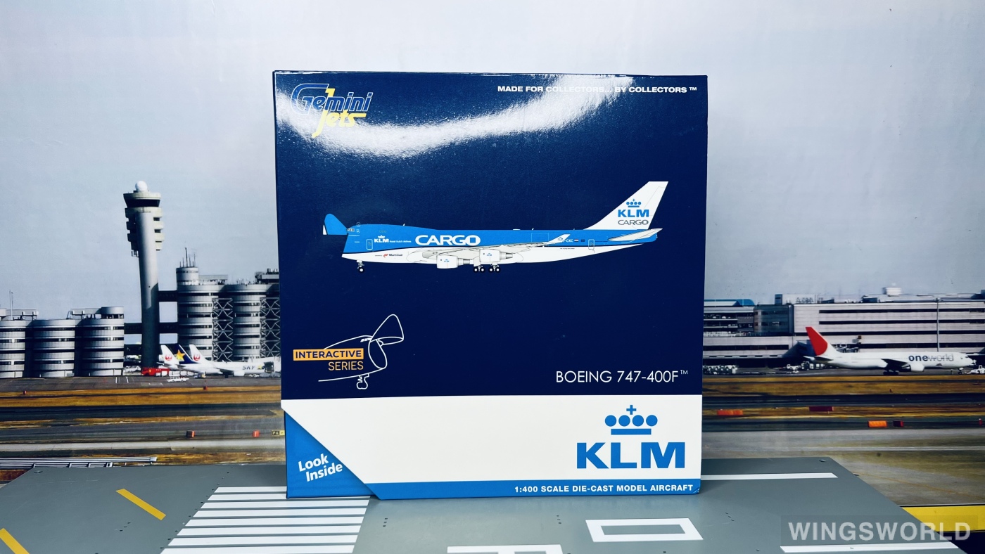 Geminijets 1:400 GJKLM2077 KLM 荷兰皇家航空 Boeing 747-400 PH-CKC