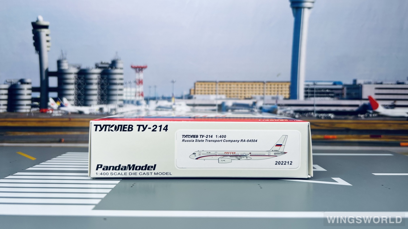 Pandamodel 1:400 202212 Rossiya Special Flight Detachment Tupolev Tu-204 RA-64504