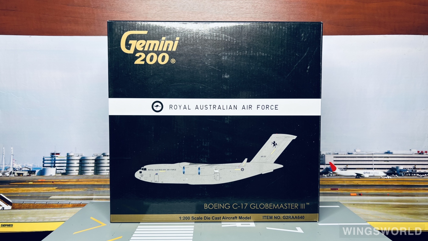 Geminijets 1:200 G2RAA640 RAAF 澳大利亚皇家空军 Boeing C-17 A41-213