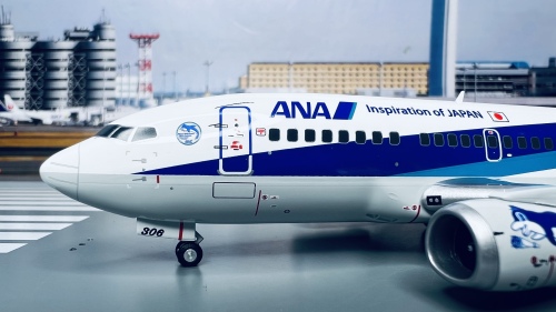 ANA 全日空 Boeing 737-500 JA306K Inspiration of JAPAN 最终飞行 2020.6.14 NH254 福冈-羽田 NH20176 Hogan 1:200