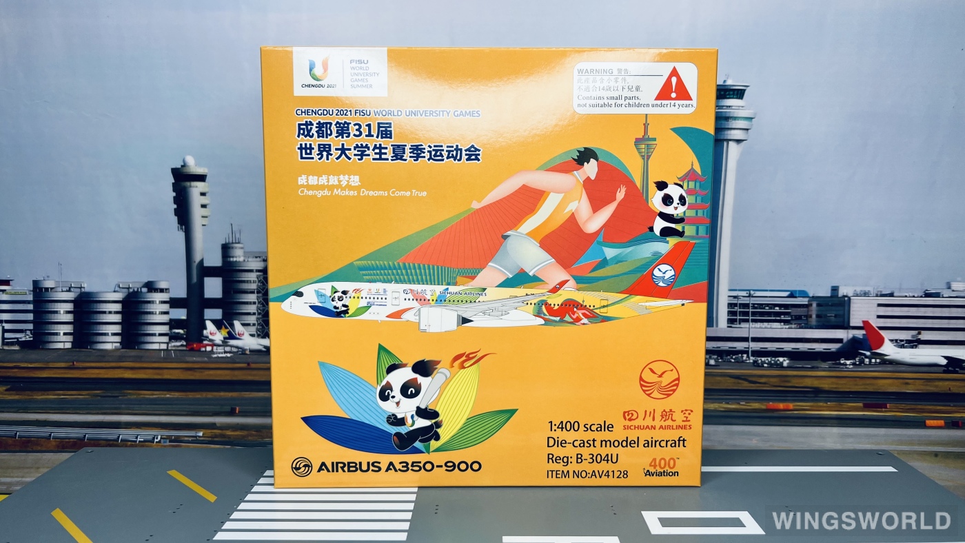 Aviation400 1:400 AV4128 Sichuan Airlines 四川航空 Airbus A350-900 B-304U