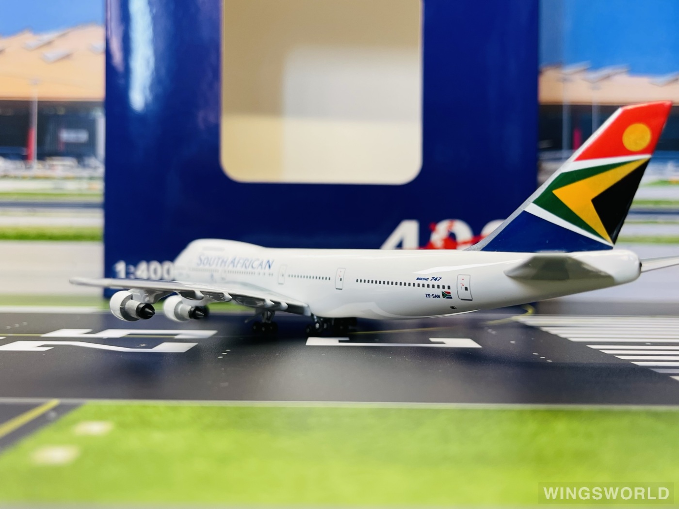 AeroClassics 1:400 BB419771 South African Airways 南非航空 Boeing 747-200 ZS-SAN