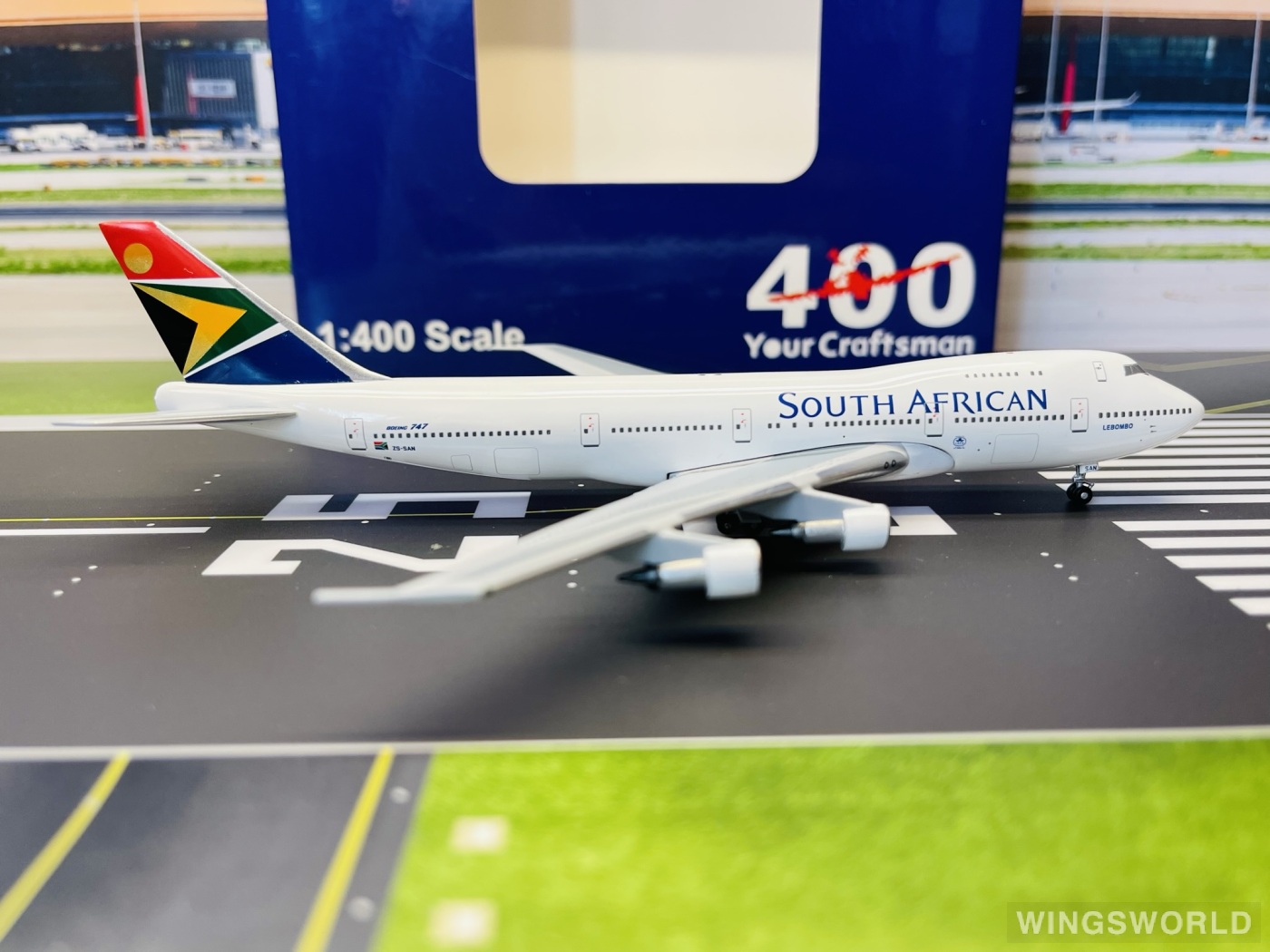 AeroClassics 1:400 BB419771 South African Airways 南非航空 Boeing 747-200 ZS-SAN