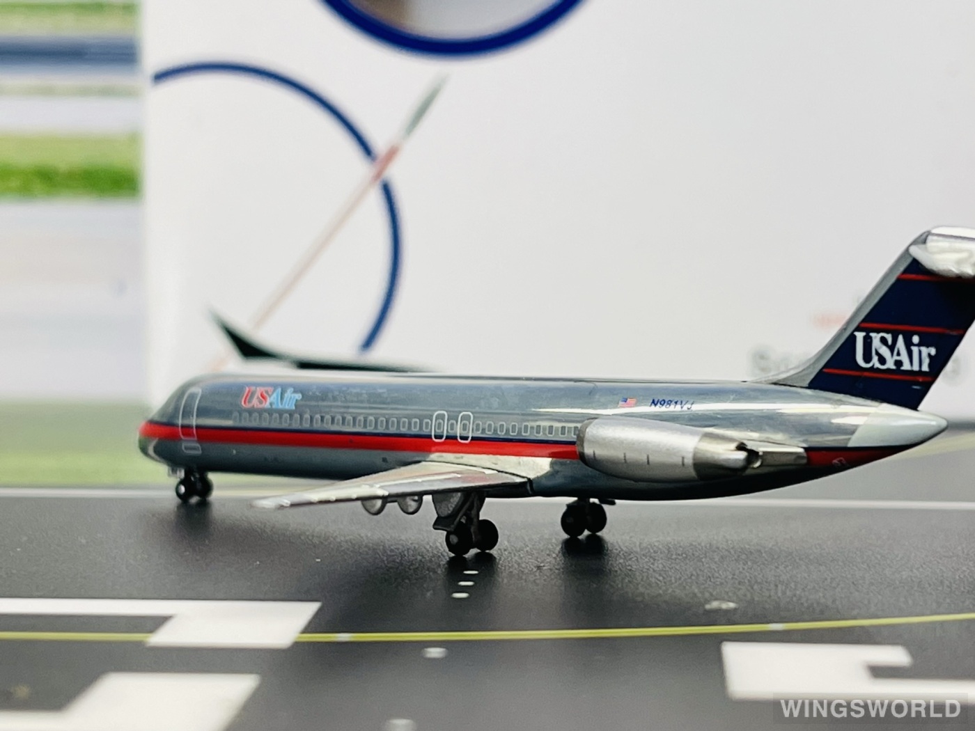 netmodels@ 1:400 NETN981VJ US Airways 全美航空 McDonnell Douglas DC-9 N981VJ