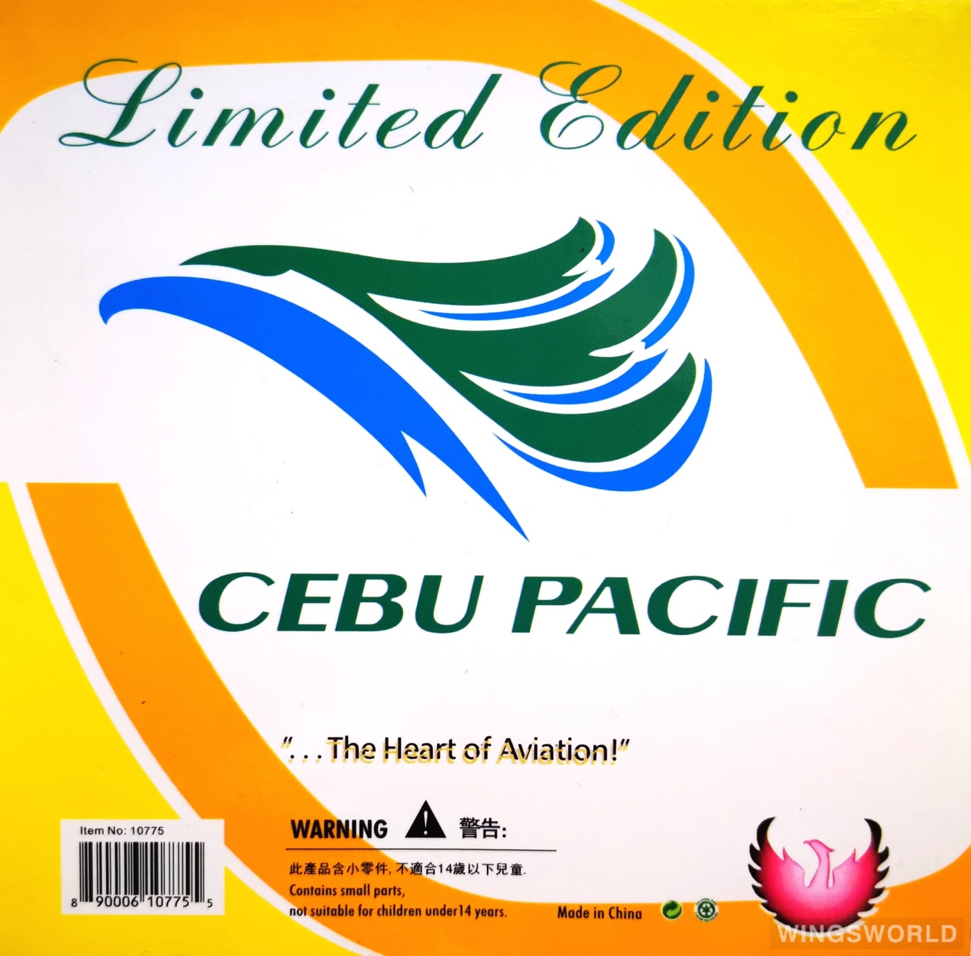 Phoenix 1:400 PH10775 Cebu Pacific Air 宿务太平洋航空 Airbus A320 RP-C3272