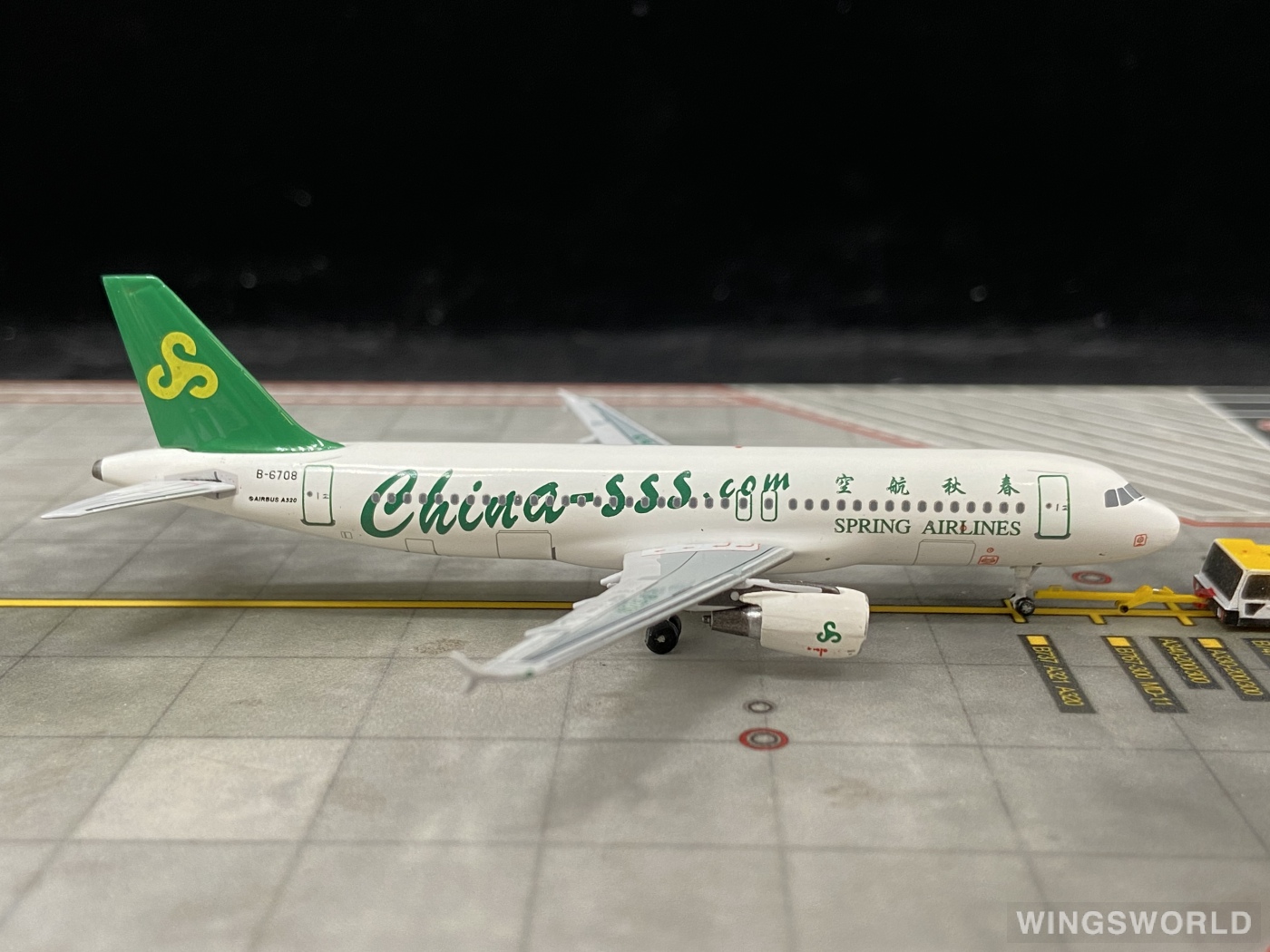 AeroClassics 1:400 AC4B6708 Spring Airlines 春秋航空 Airbus A320 B-6708