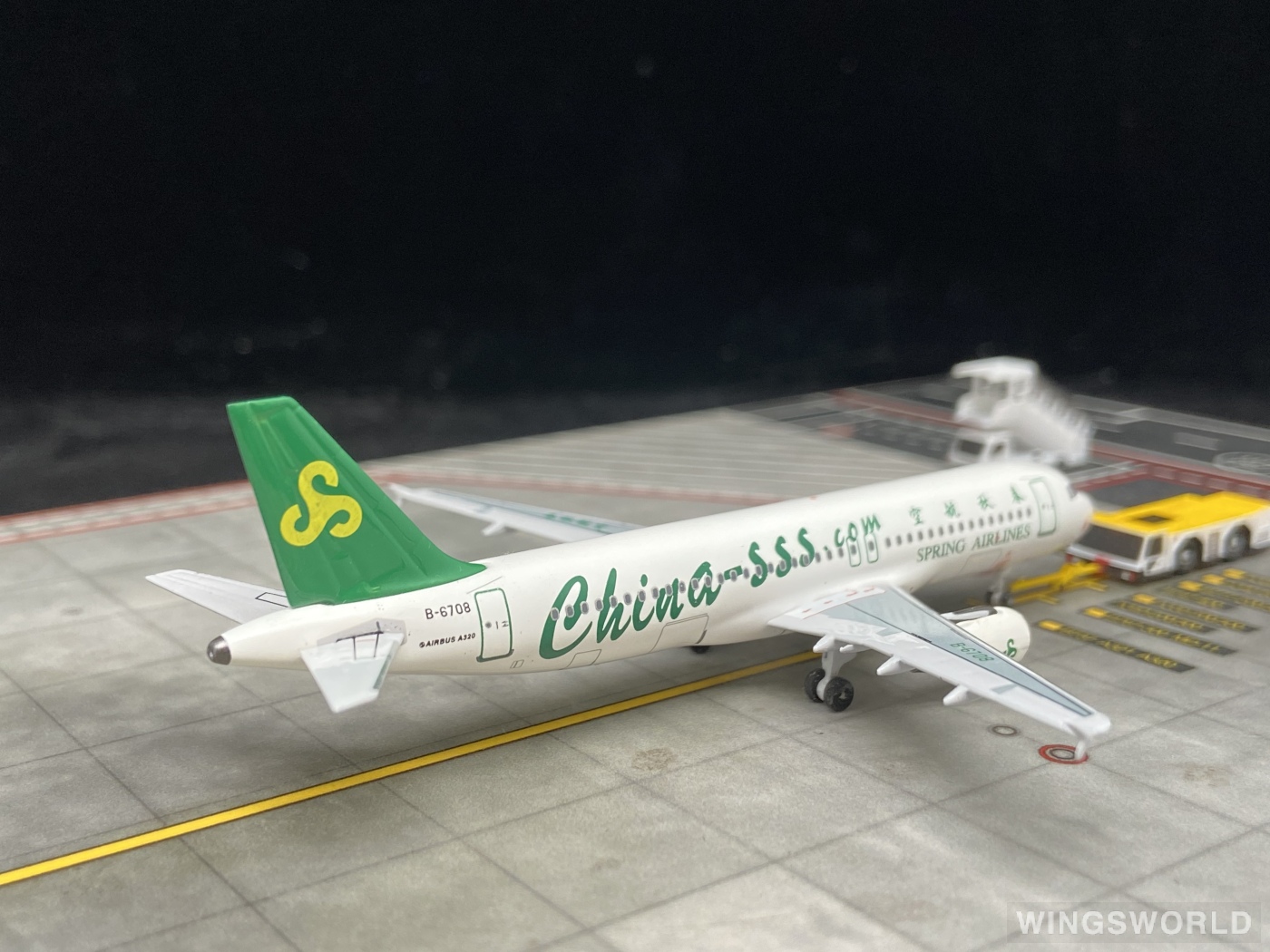 AeroClassics 1:400 AC4B6708 Spring Airlines 春秋航空 Airbus A320 B-6708