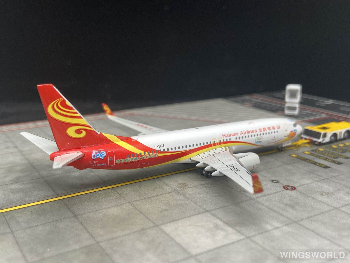 Witty 1:400 WT4738022 Hainan Airlines 海南航空 Boeing 737-800 B-5136