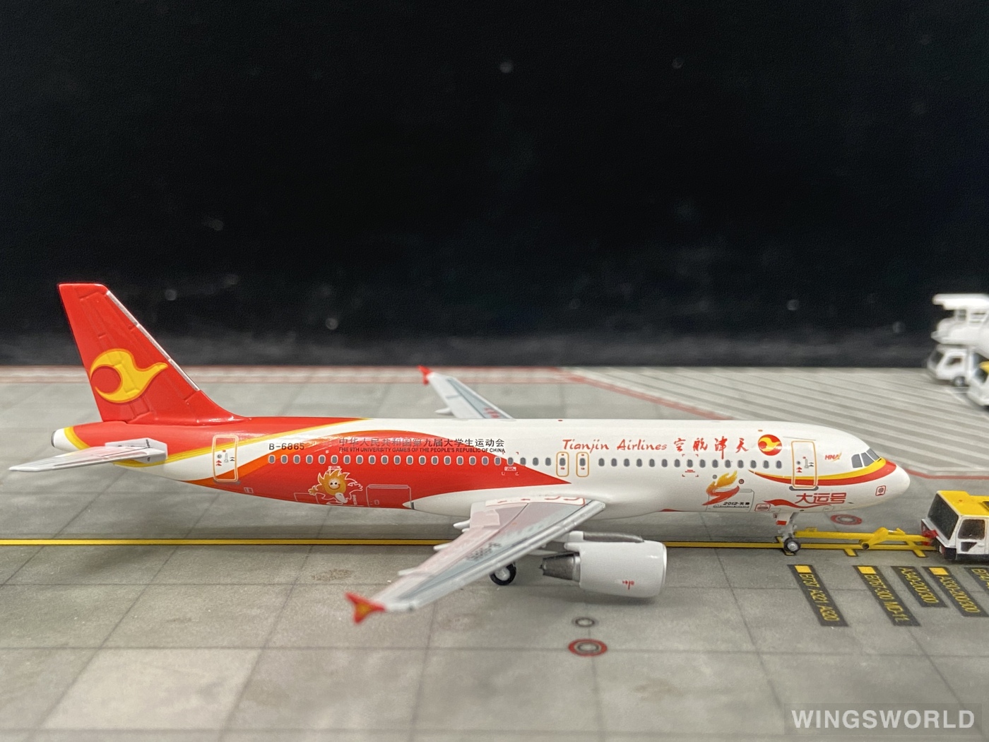 Pandamodel 1:400 SKY-PM-031 Tianjin Airlines 天津航空 Airbus A320 B-6865
