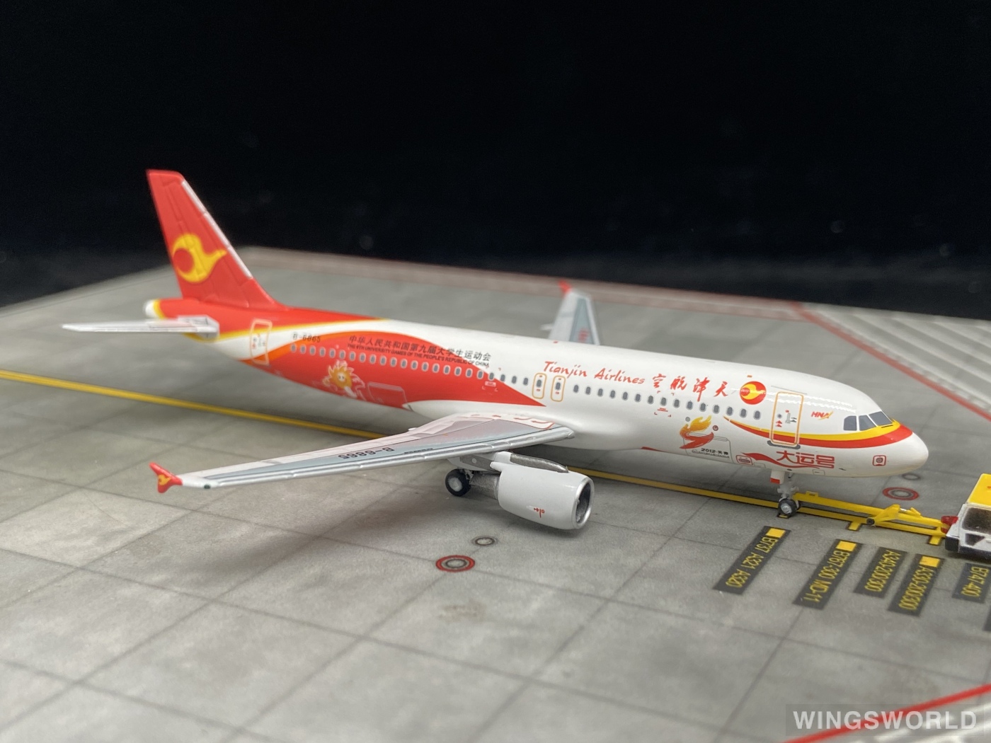 Pandamodel 1:400 SKY-PM-031 Tianjin Airlines 天津航空 Airbus A320 B-6865