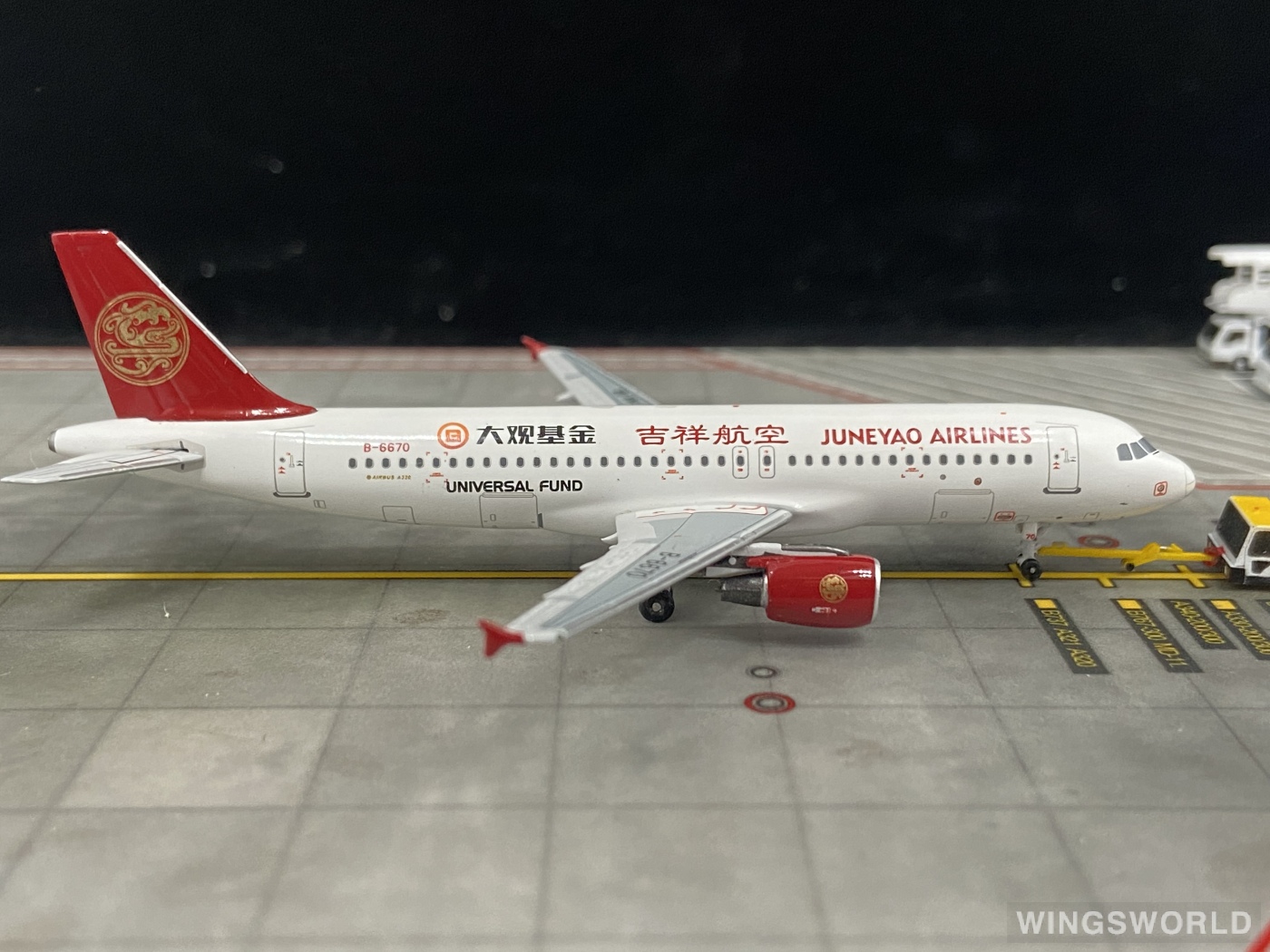 Pandamodel 1:400 PMB6670 Juneyao Airlines 吉祥航空 Airbus A320 B-6670