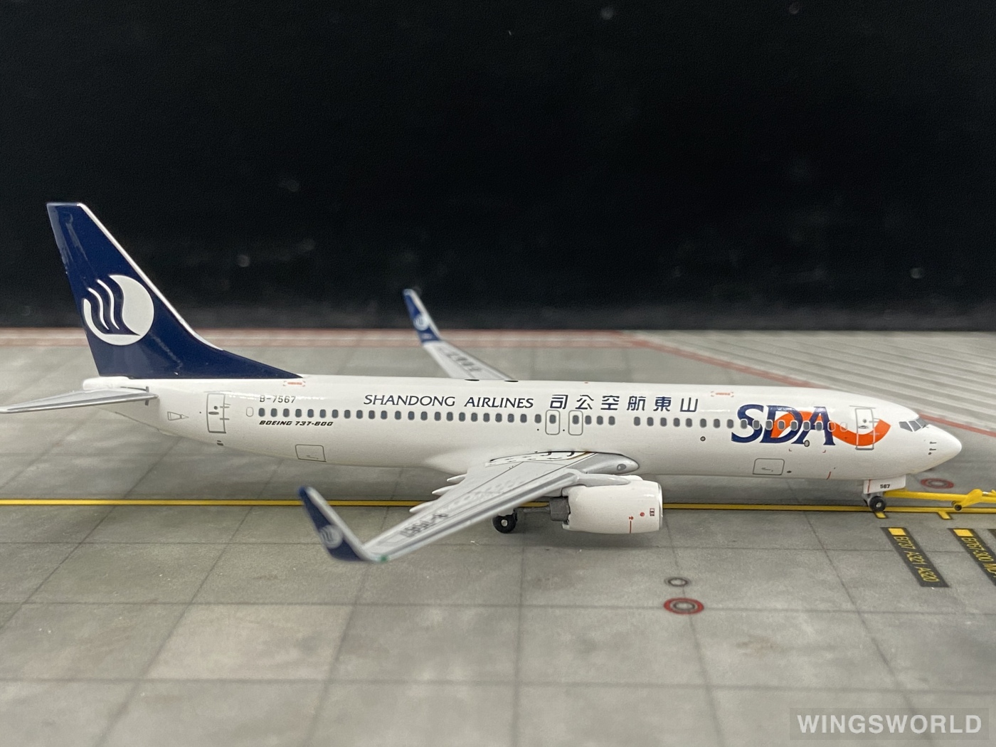Pandamodel 1:400 PM-B-7567 Shandong Airlines 山东航空 Boeing 737-800 B-7567