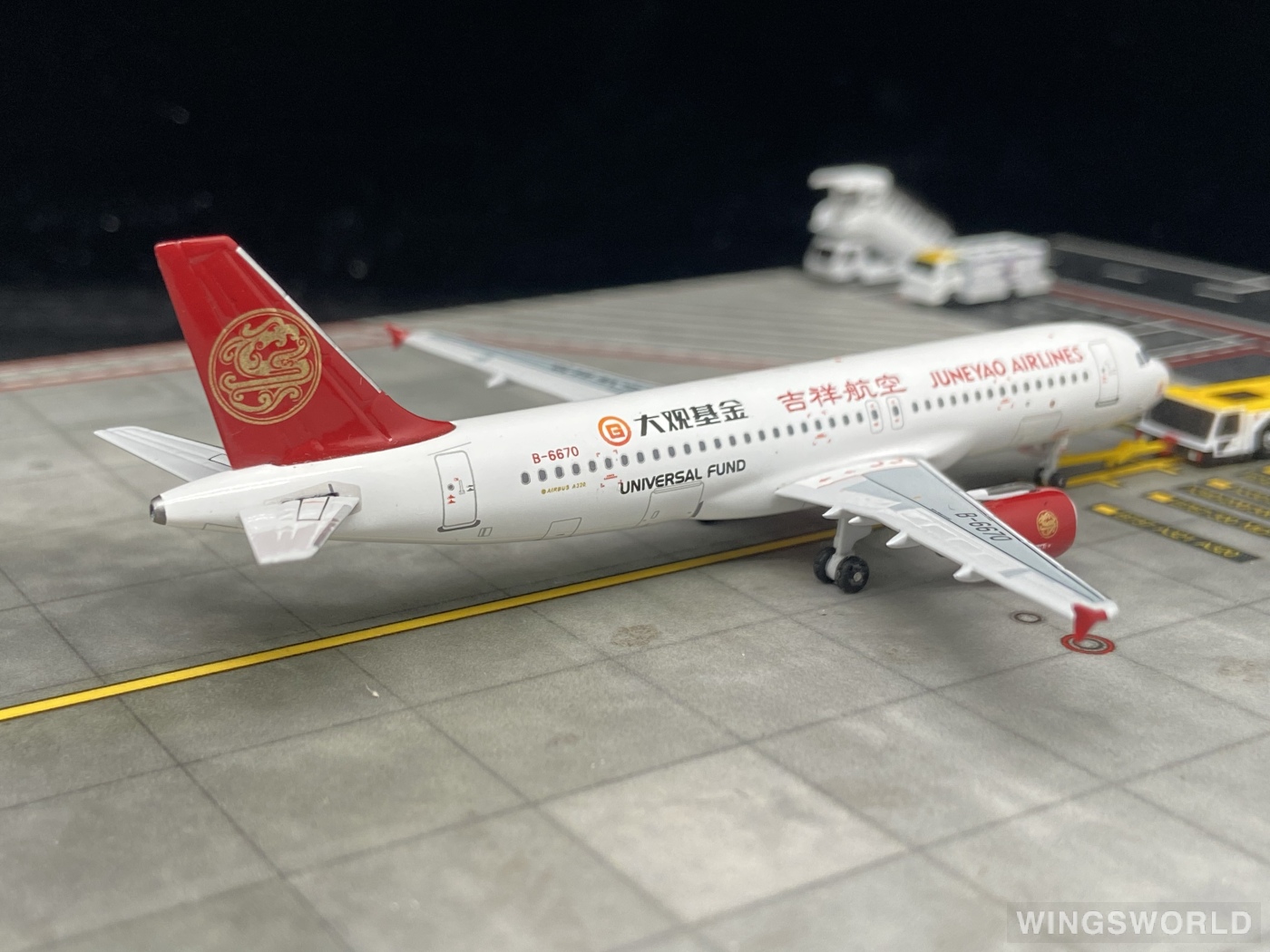Pandamodel 1:400 PMB6670 Juneyao Airlines 吉祥航空 Airbus A320 B-6670