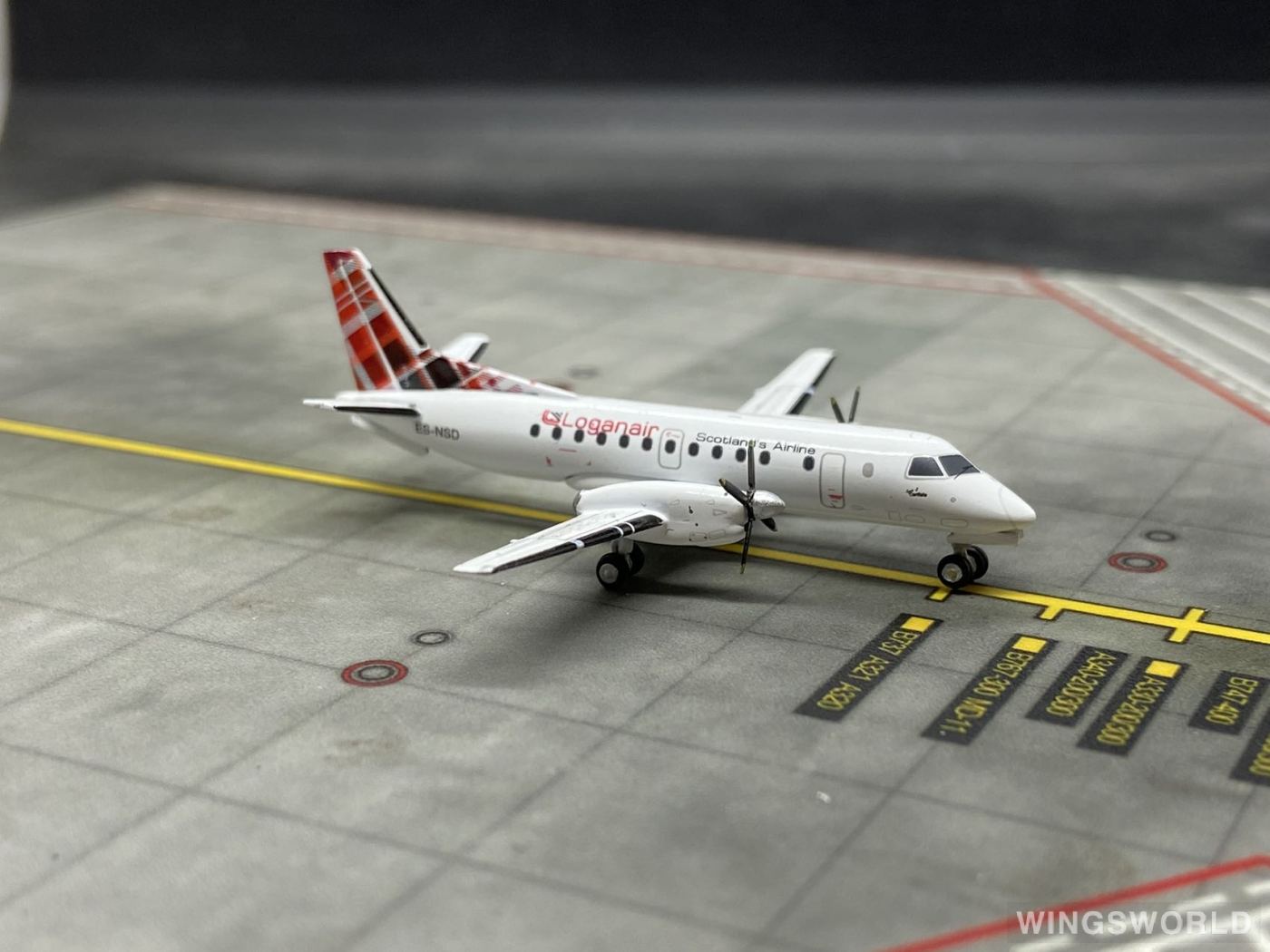 Geminijets 1:400 GJLOG1972 Loganair 洛根航空 Saab 340 ES-NSD