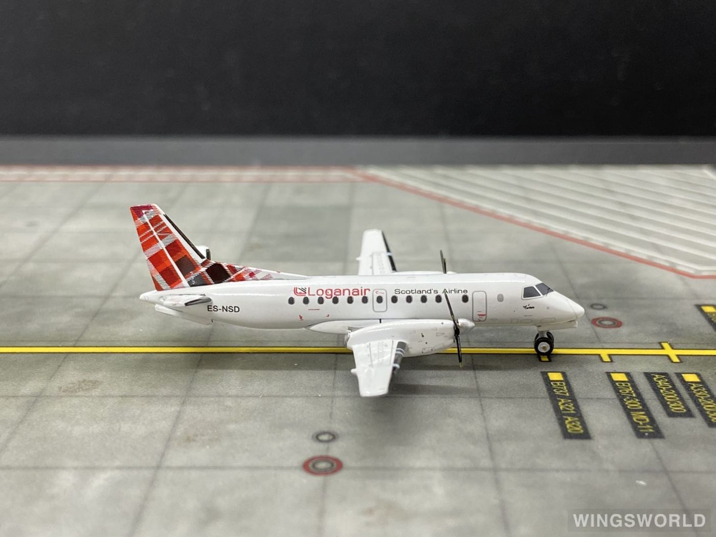 Geminijets 1:400 GJLOG1972 Loganair 洛根航空 Saab 340 ES-NSD