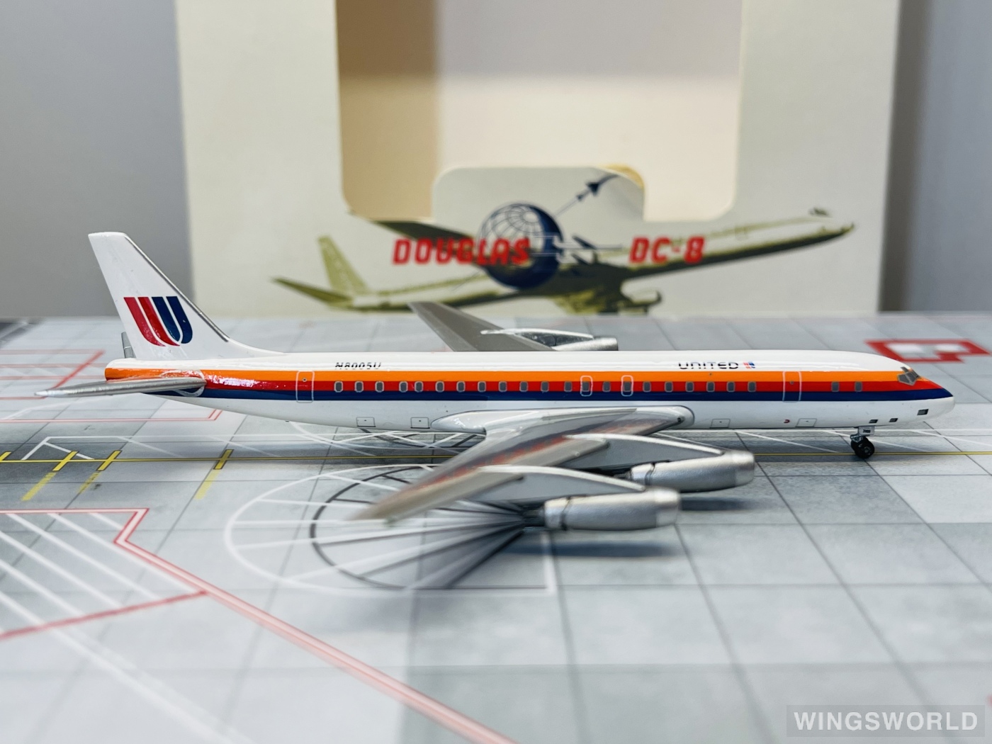 AeroClassics 1:400 ACN8005U United Airlines 美国联合航空 Douglas DC-8 N8005U
