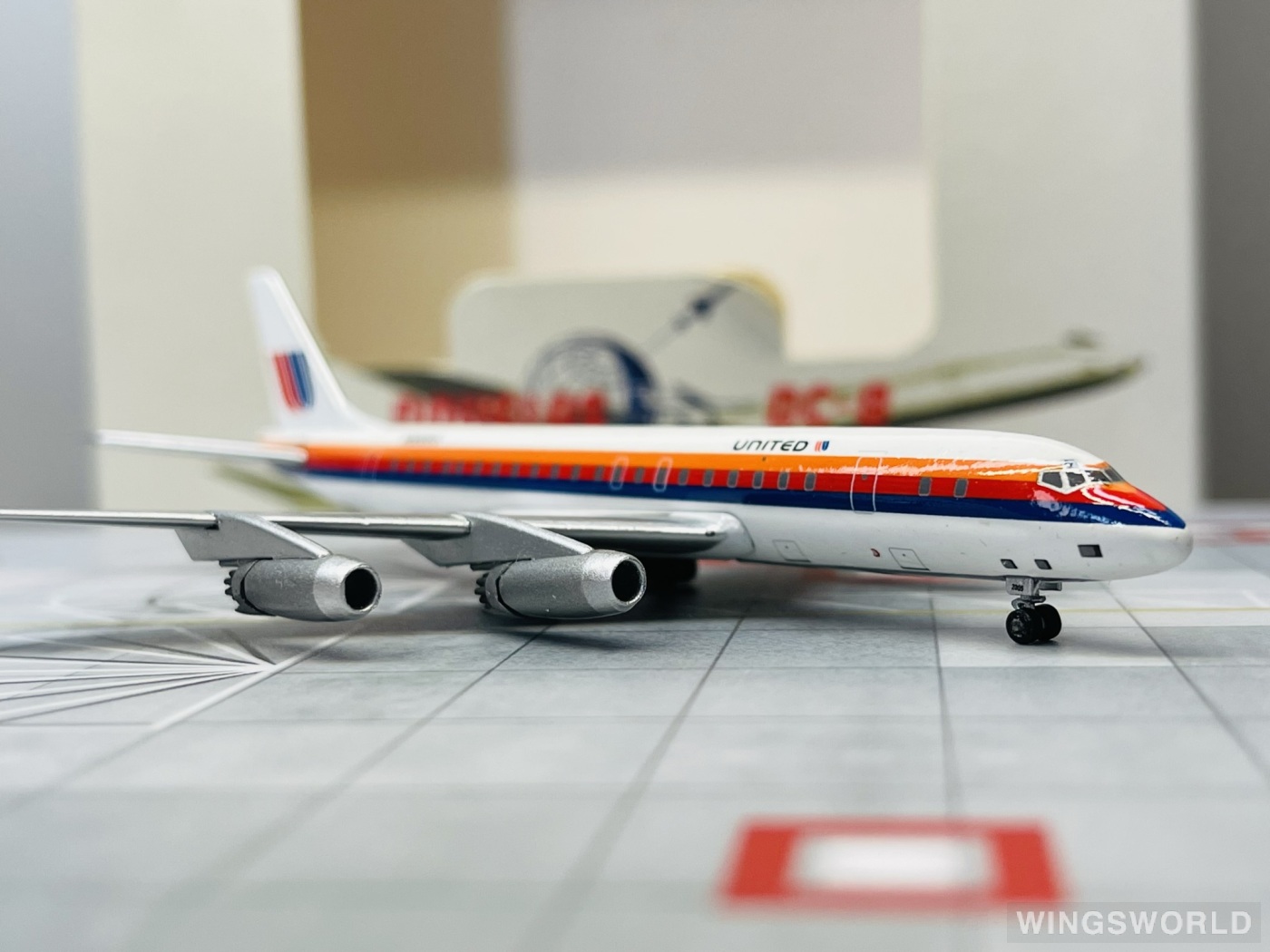 AeroClassics 1:400 ACN8005U United Airlines 美国联合航空 Douglas DC-8 N8005U