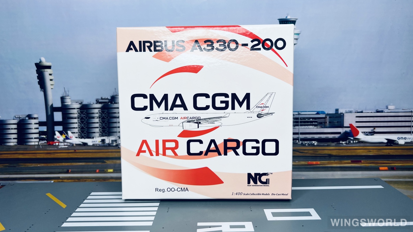 NGmodels 1:400 NG61050 CMA CGM Air Cargo Airbus A330-200 OO-CMA