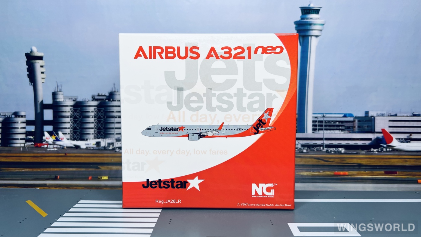 NGmodels 1:400 NG13052 Jetstar 捷星航空 Airbus A321neo JA26LR