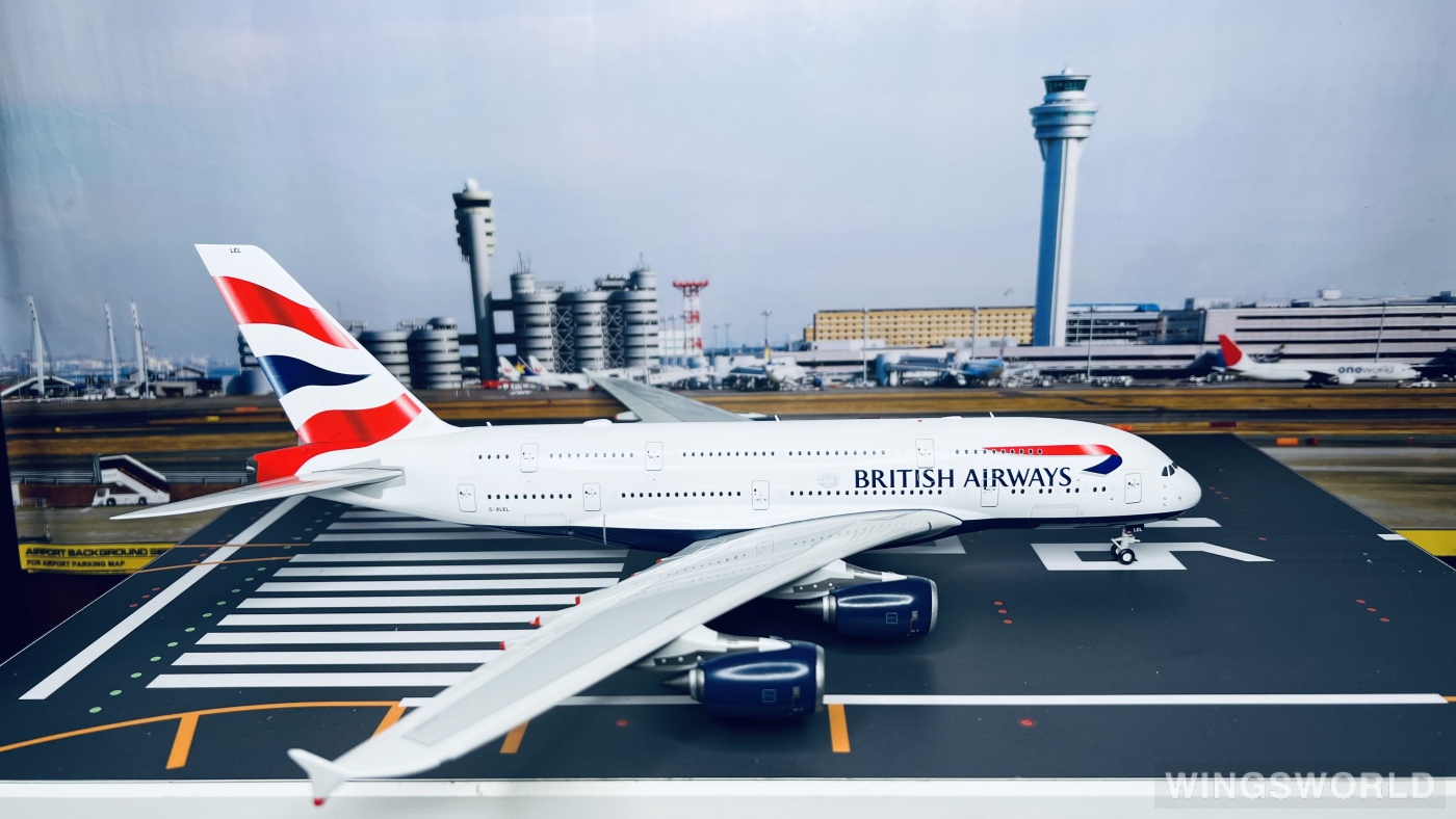 Geminijets 1:200 G2BAW1123 British Airways 英国航空 Airbus A380-800 G-XLEL