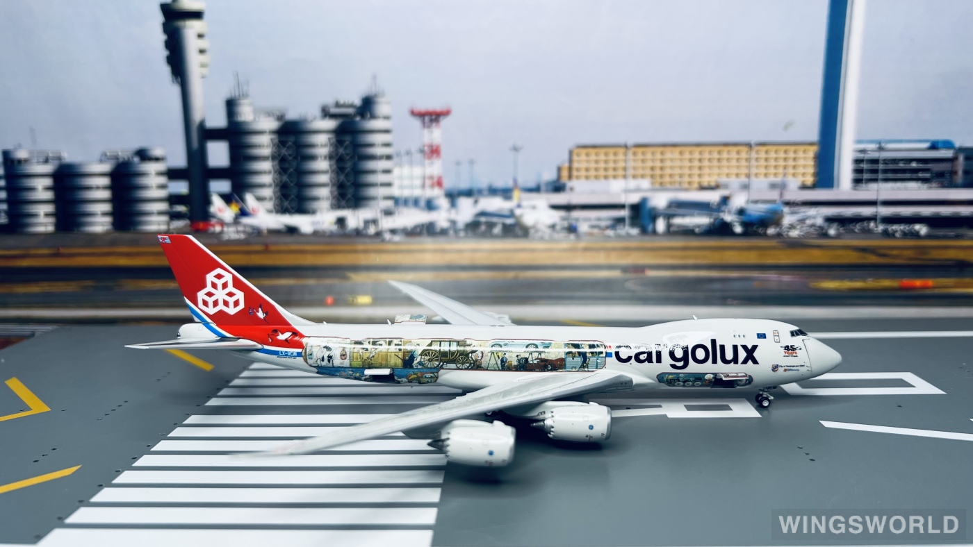 JC Wings 1:400 Boeing 747-8F Cargolux 卢森堡货运航空XX4709C