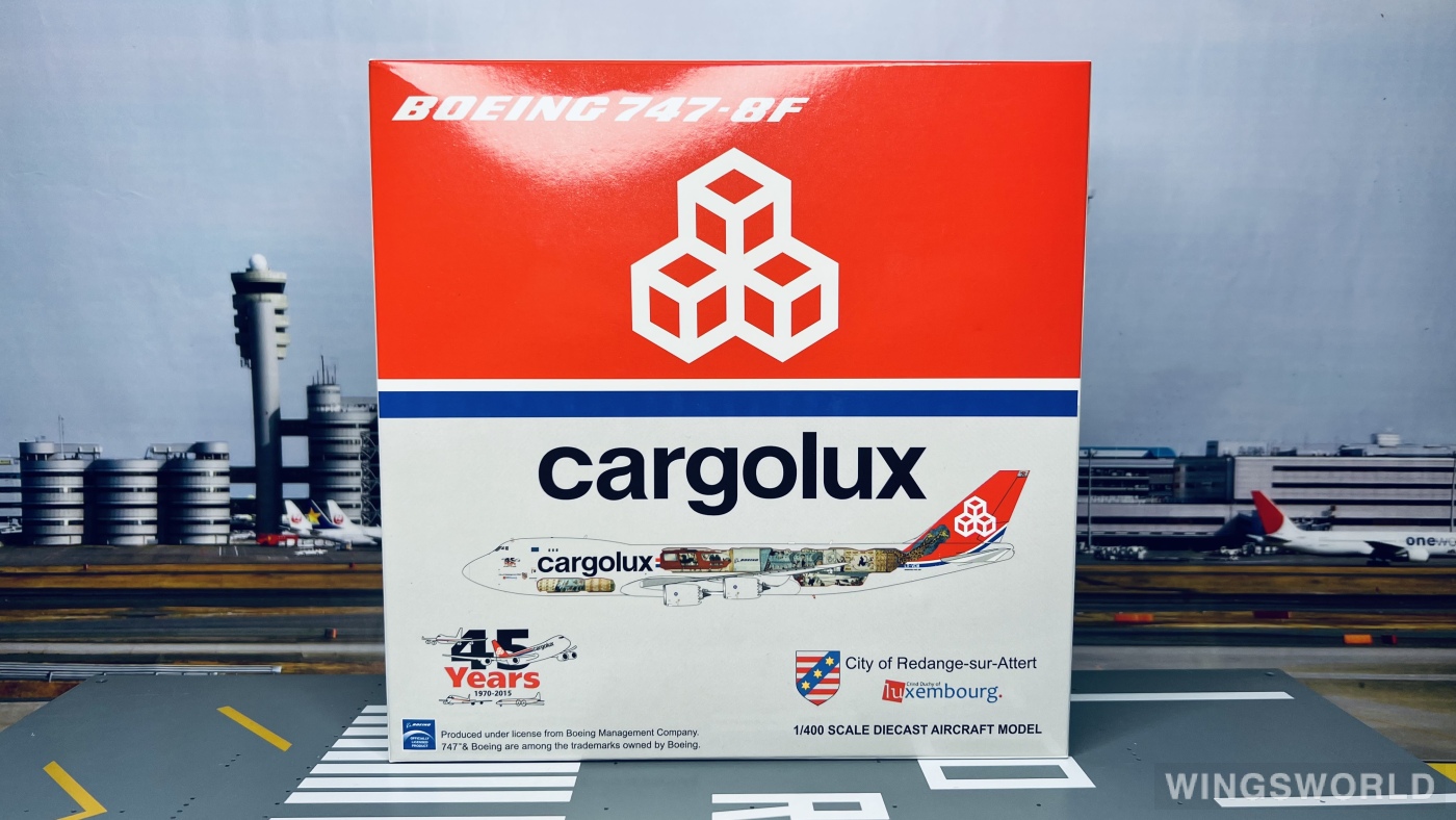 JC Wings 1:400 XX4709C Cargolux 卢森堡货运航空 Boeing 747-8F LX-VCM