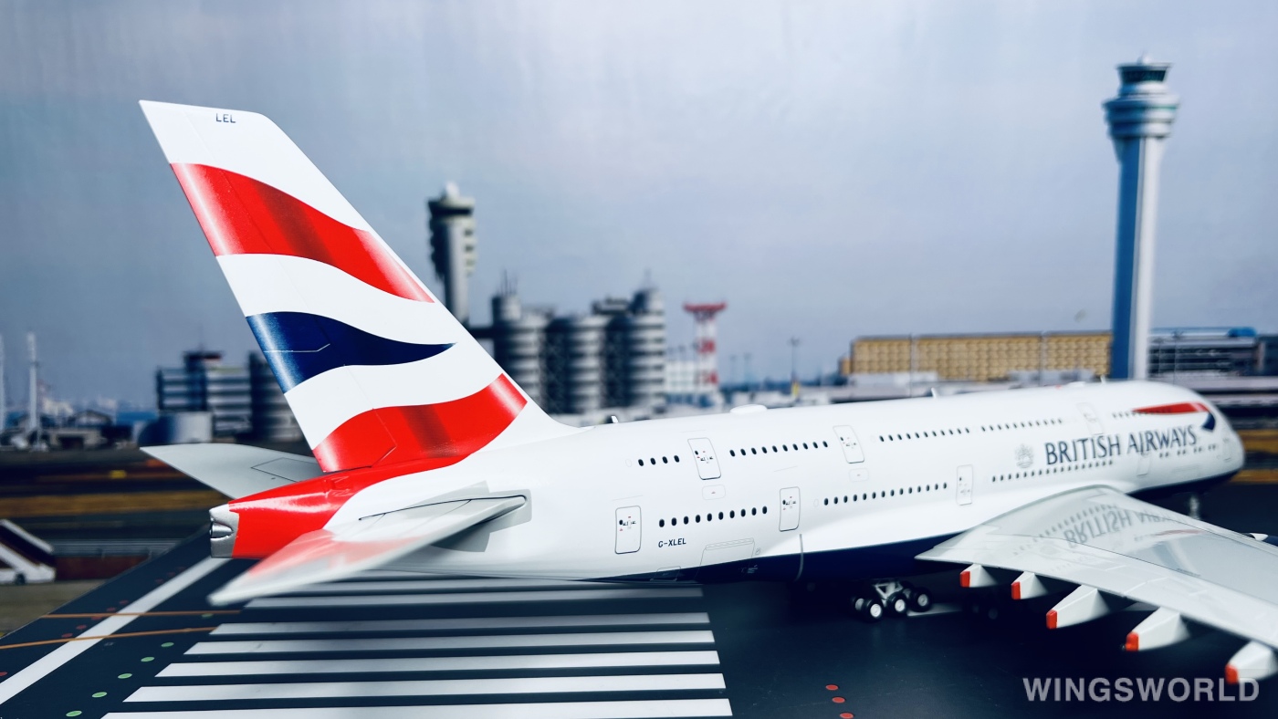 Geminijets 1:200 G2BAW1123 British Airways 英国航空 Airbus A380-800 G-XLEL