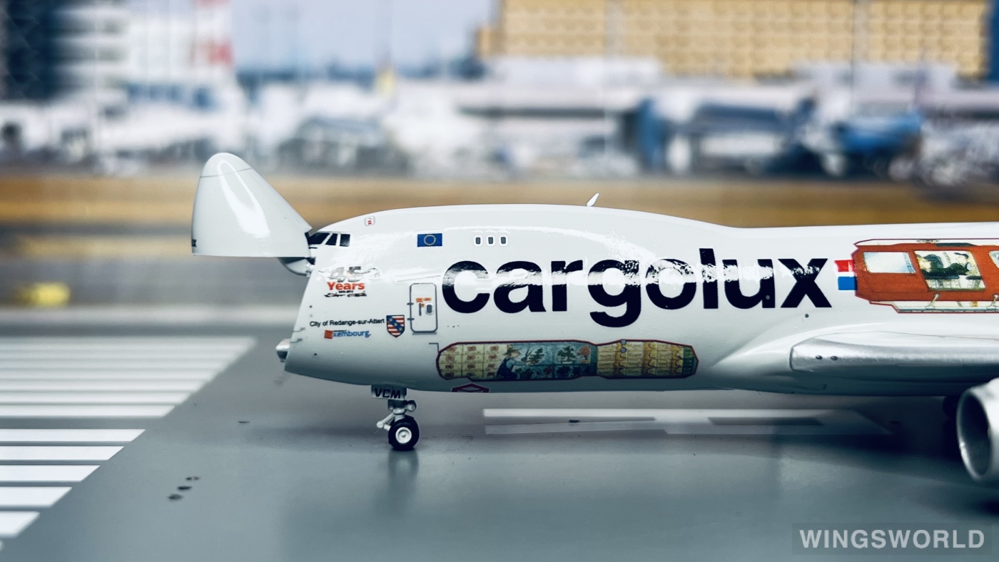 JC Wings 1:400 Boeing 747-8F Cargolux 卢森堡货运航空XX4709C