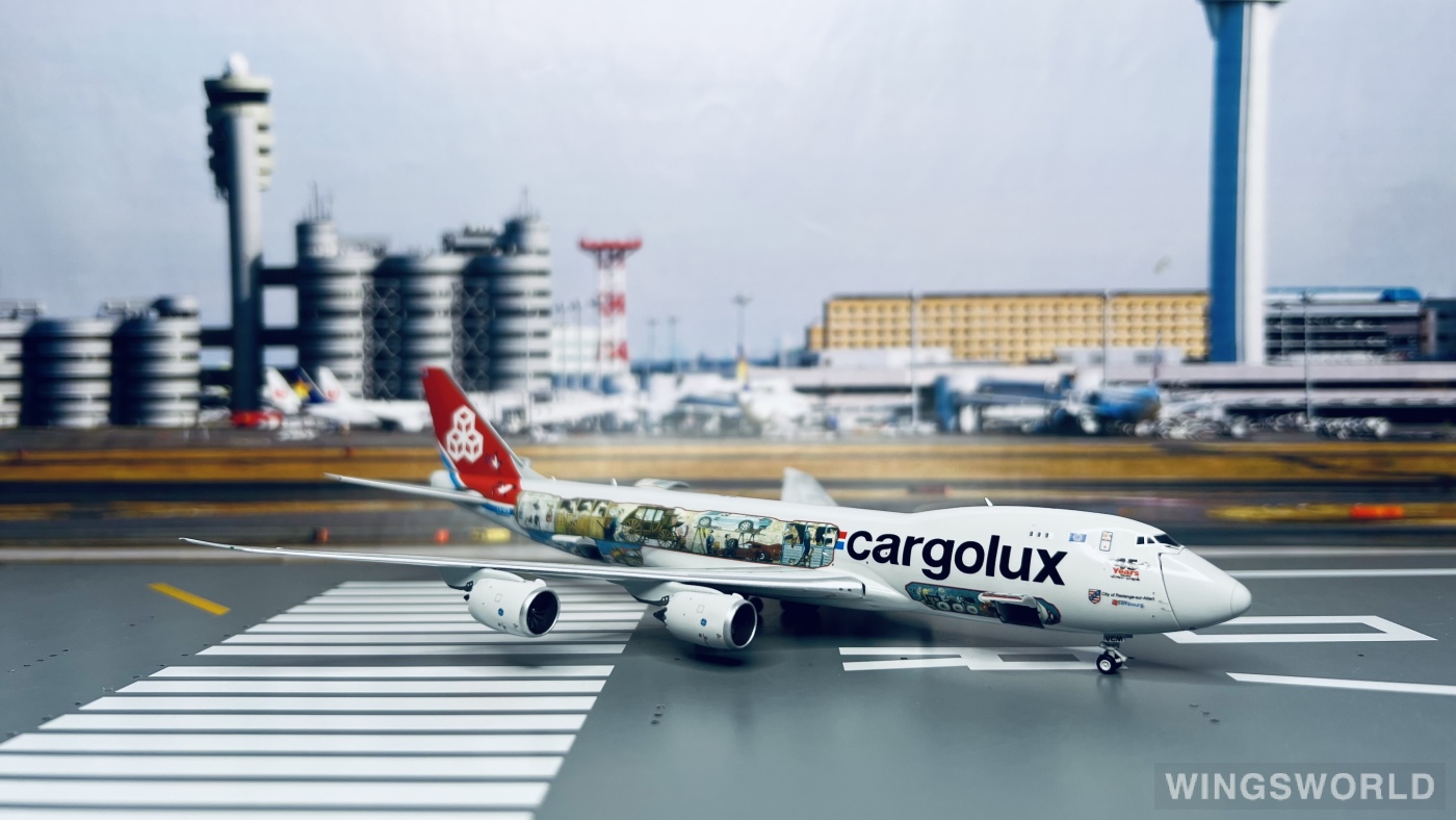 JC Wings 1:400 XX4709C Cargolux 卢森堡货运航空 Boeing 747-8F LX-VCM