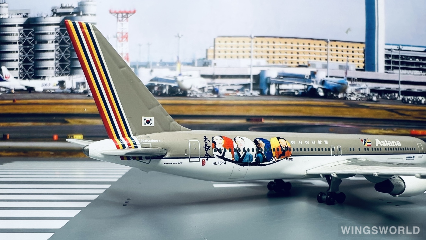 Phoenix 1:400 PH10124 Asiana 韩亚航空 Boeing 767-300 HL7514