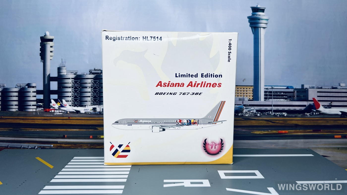 Phoenix 1:400 PH10124 Asiana 韩亚航空 Boeing 767-300 HL7514