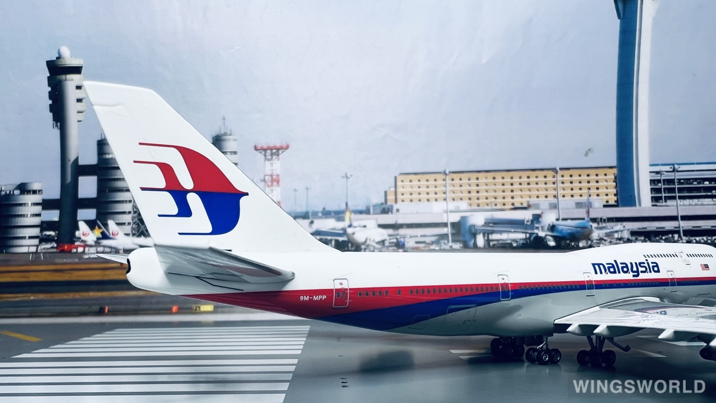 Phoenix 1:400 PH10607 Malaysia Airlines 马来西亚航空 Boeing 747-400 9M-MPP