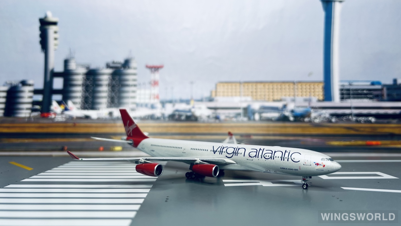 Phoenix 1:400 PH10556 Virgin Atlantic Airways 维珍航空 Airbus A340-300 G-VELD