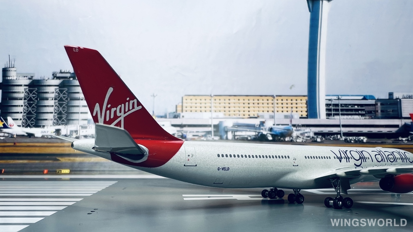 Phoenix 1:400 PH10556 Virgin Atlantic Airways 维珍航空 Airbus A340-300 G-VELD