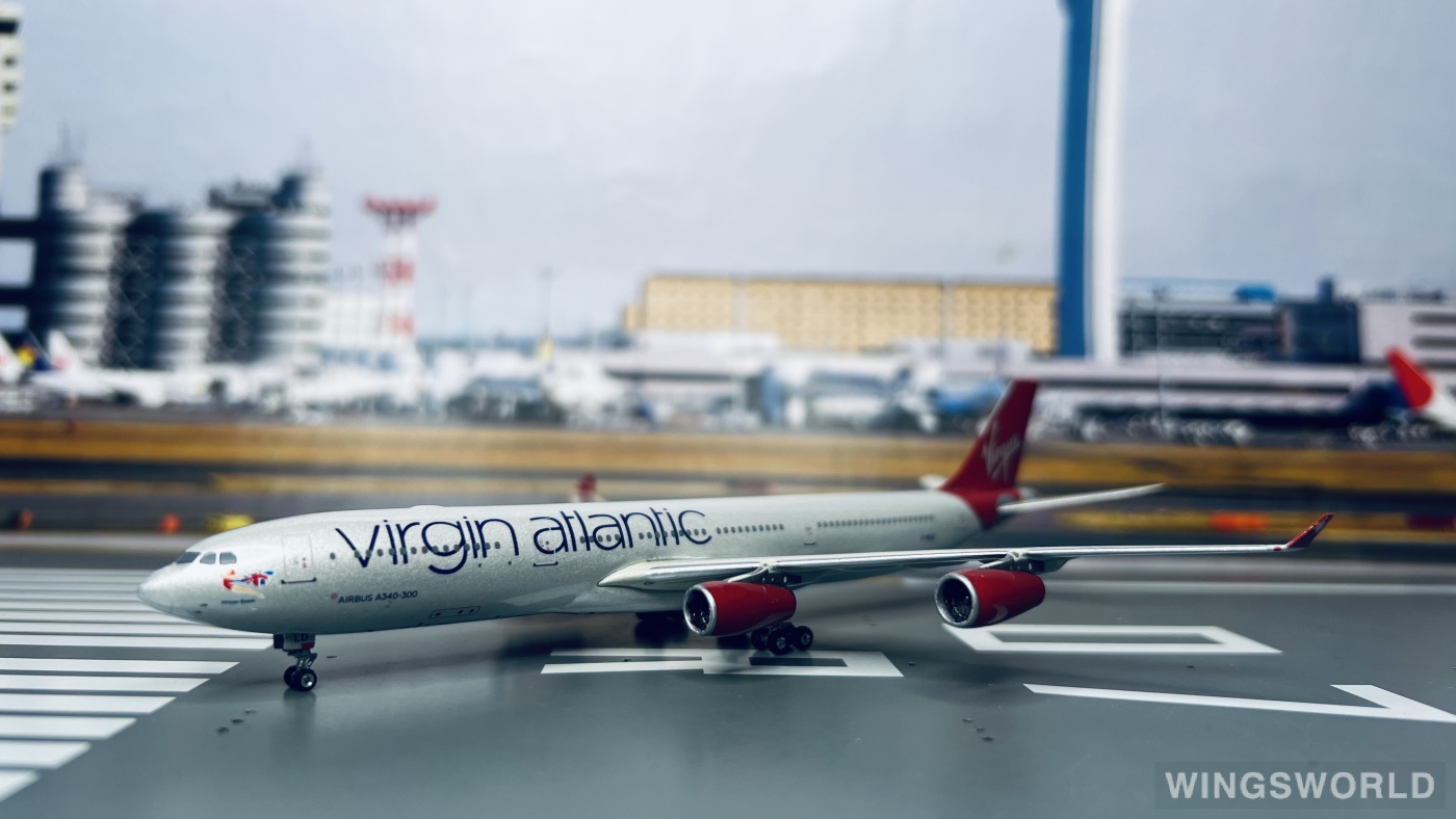 Phoenix 1:400 PH10556 Virgin Atlantic Airways 维珍航空 Airbus A340-300 G-VELD