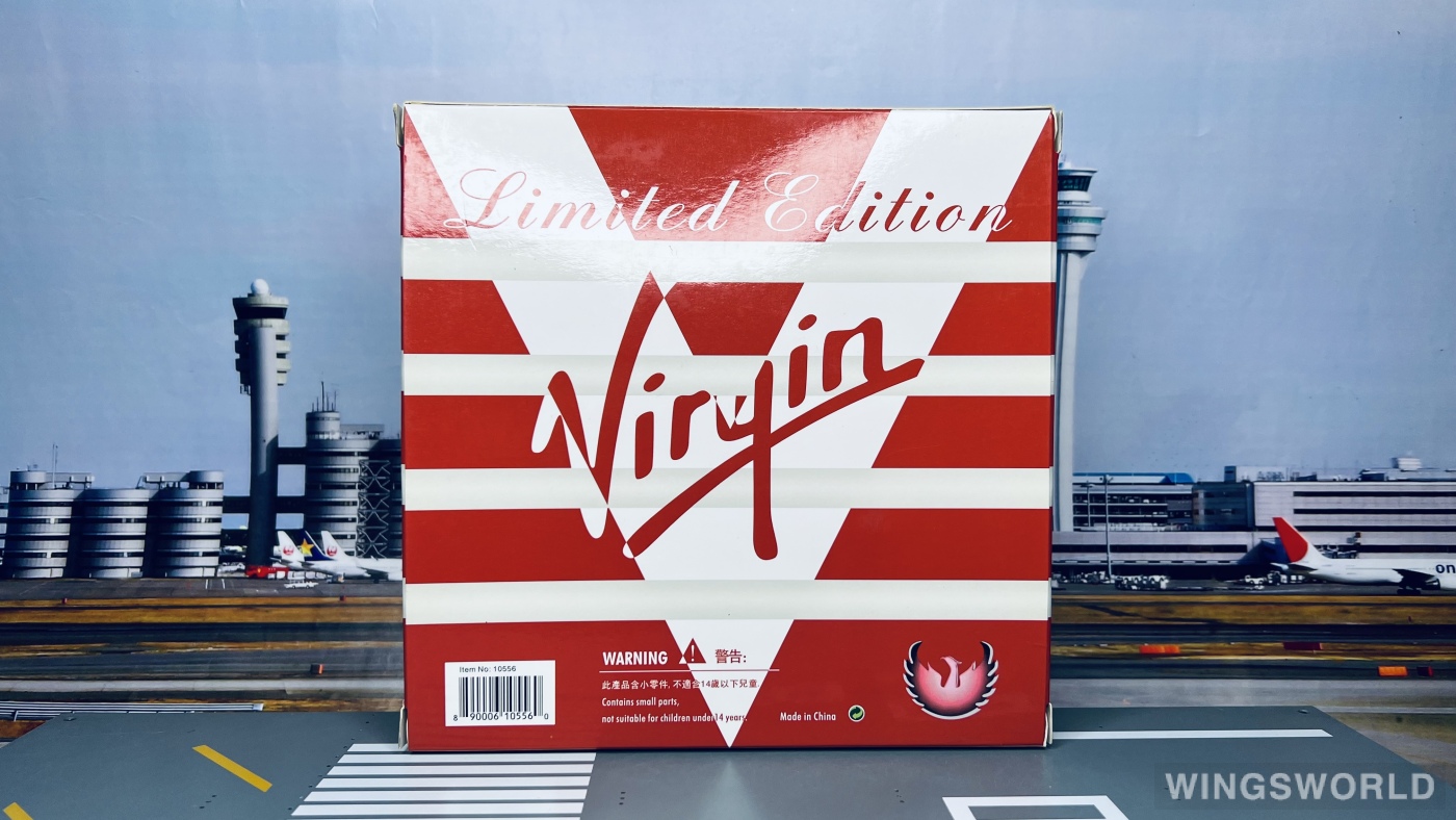 Phoenix 1:400 PH10556 Virgin Atlantic Airways 维珍航空 Airbus A340-300 G-VELD