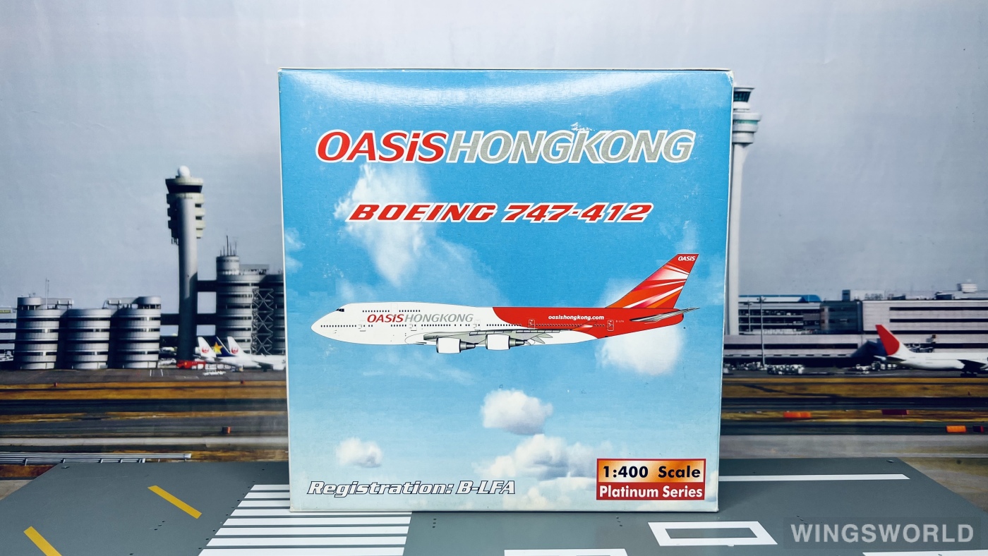 Phoenix 1:400 PH10147 Oasis Hong Kong Airlines 甘泉香港航空 Boeing 747-400 B-LFA